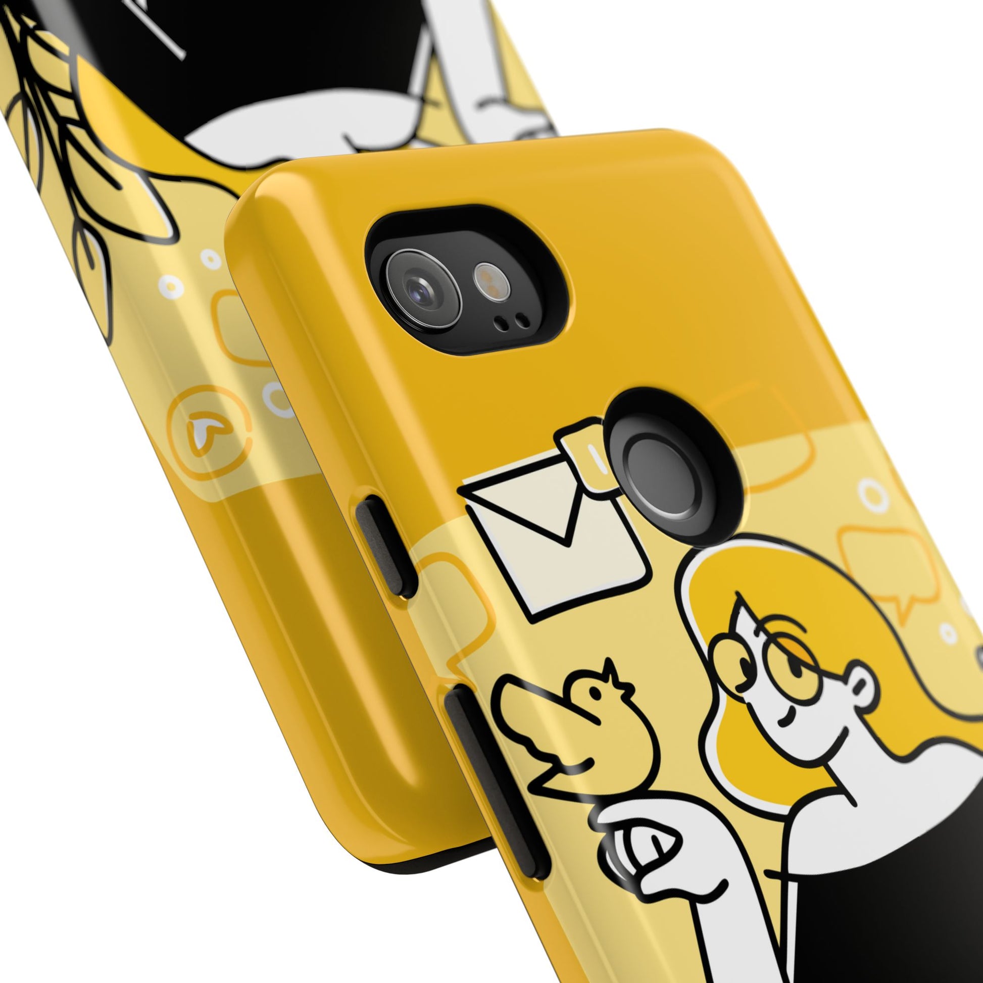 Chic Phone Case with Playful Design, Smartphone Cover, Unique Gift, Trendy Accessory, Eco-Friendly Case