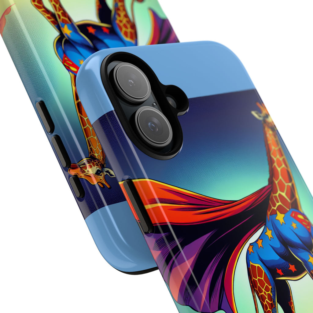 Superhero Giraffe Phone Case | Tough Cases, Unique Gifts, Animal Lover Accessories, Fun Tech Protectors, Cute Phone Covers, Birthday Gift