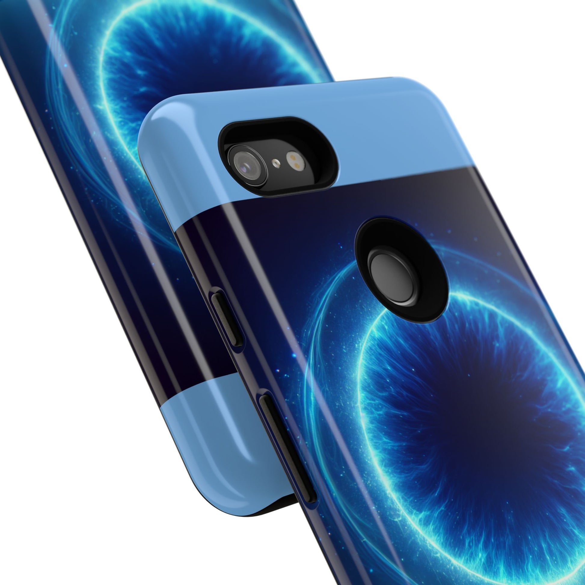 Blue Galaxy Phone Case, Tough Phone Cover, Cosmic Protection Case, Space Design, Gift for Space Lovers