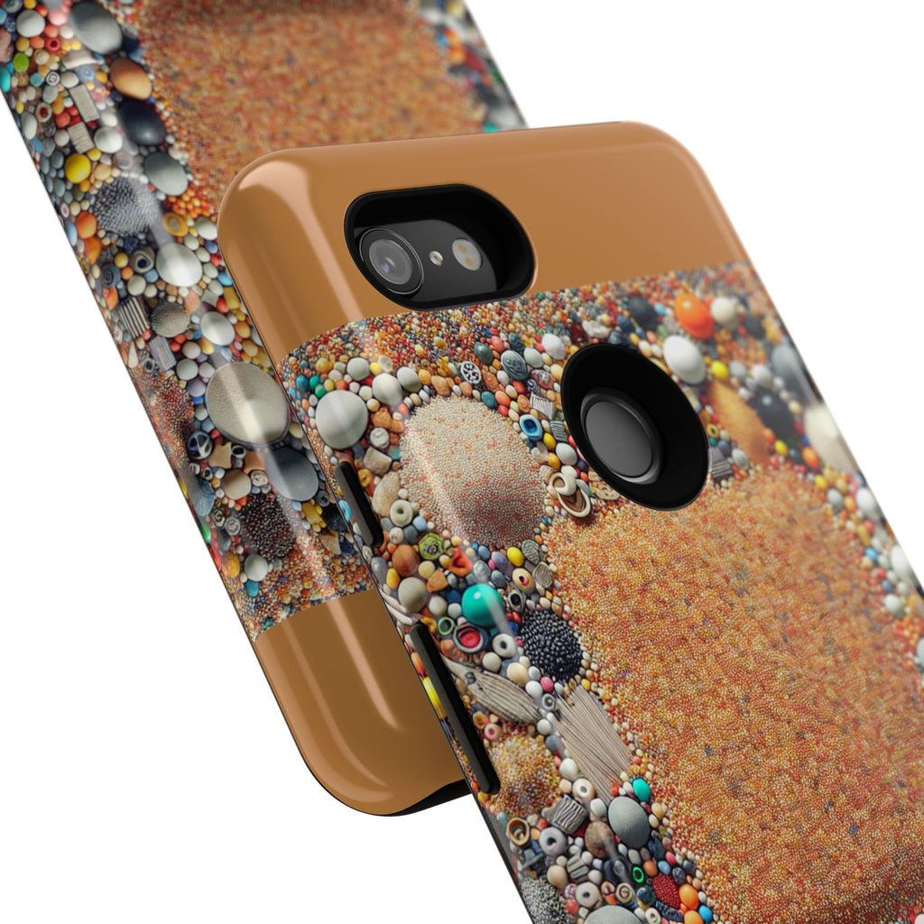 Colorful Phone Case with Unique Texture, Tough Case, Phone Accessory, Trendy Design, Gift for Tech Lovers, Durable Protection