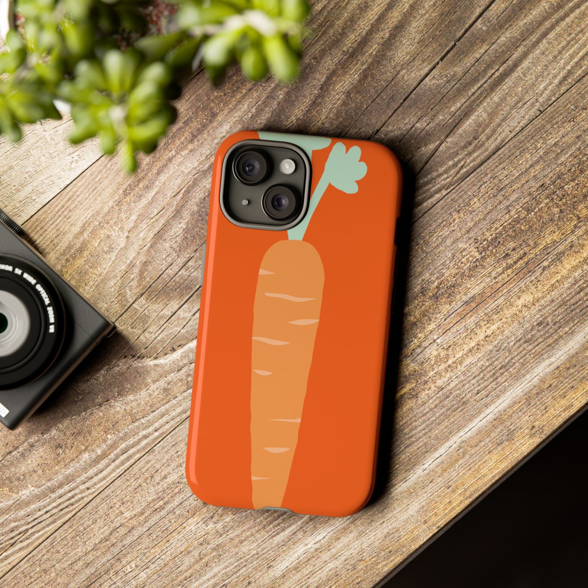 Tough Cases Carrot Phone Case, Cute Smartphone Cover, Fun Gift for Garden Lovers, Fall Decor, Vegan Accessories, Colorful Case