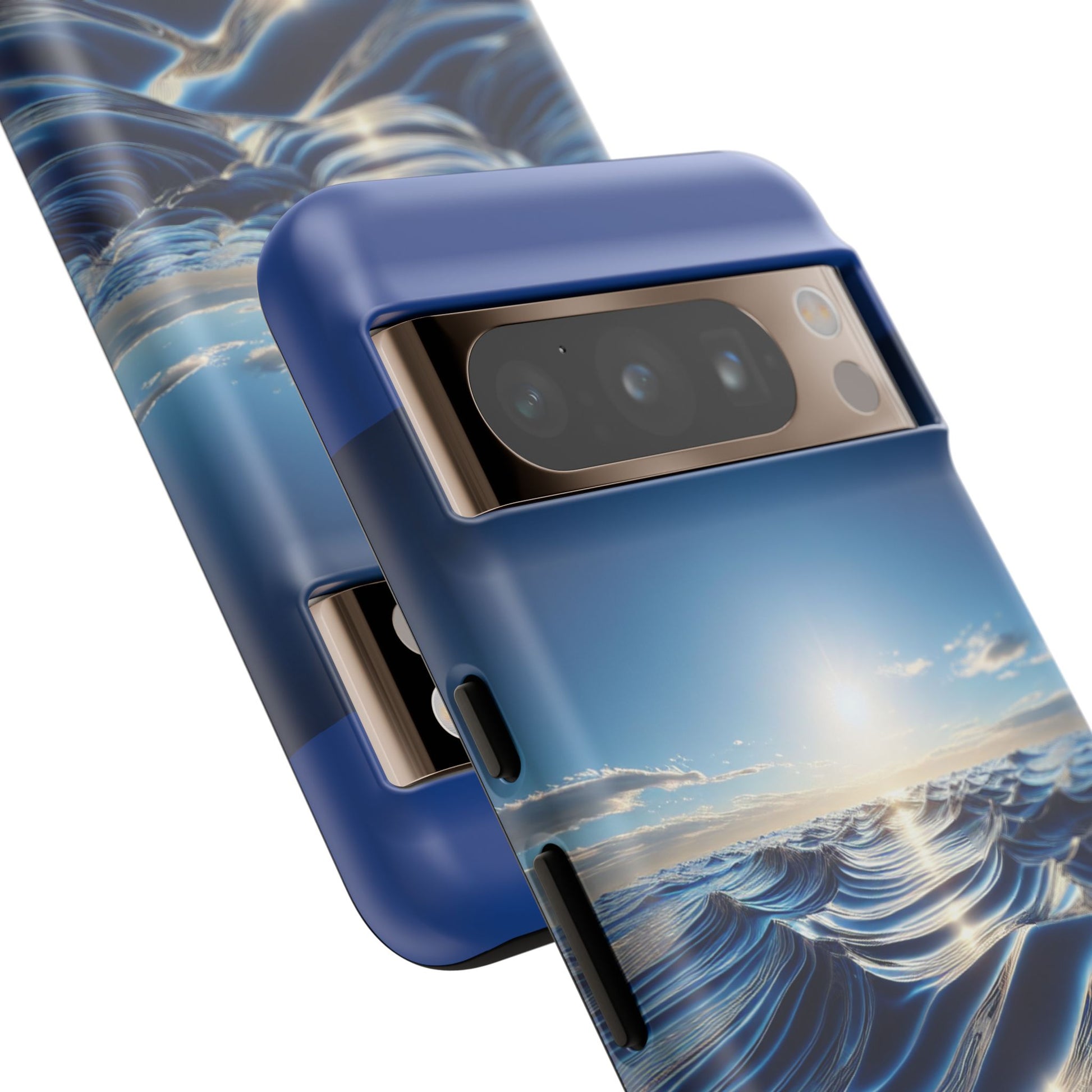 Ocean Wave Phone Case, Tough Phone Cover, Stylish Cell Case, Gift for Beach Lovers, Customizable Phone Accessory