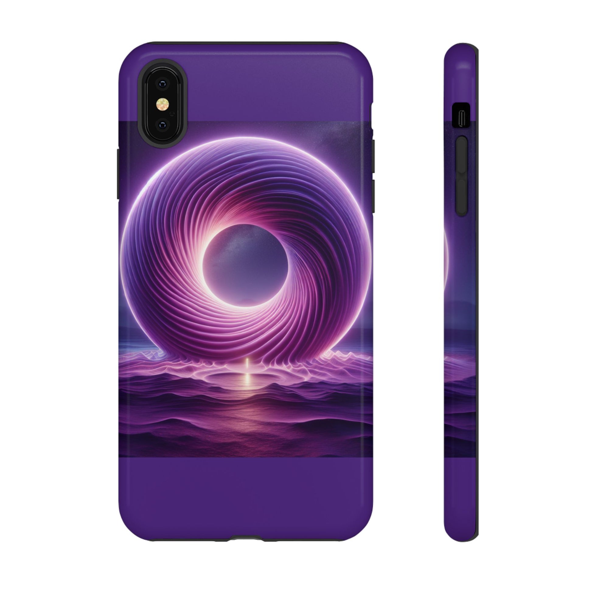 Colorful Phone Case with Swirling Design, Tough Phone Cover, Cosmic Phone Protector, Unique Gift for Tech Lovers, Stylish Smartphone Shell