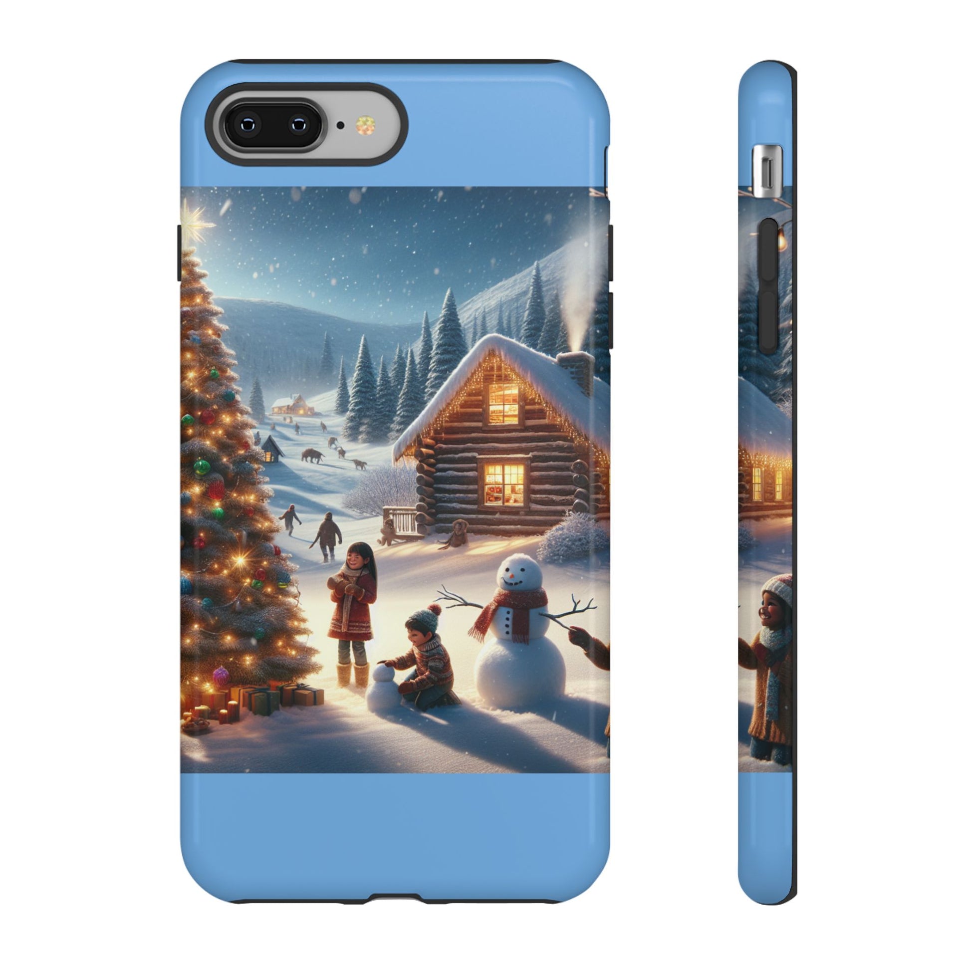 Winter Wonderland Phone Case, Holiday Gift for Him/Her, Cute Christmas Phone Cover, Unique Winter Scene Case, Festive Tech Accessories