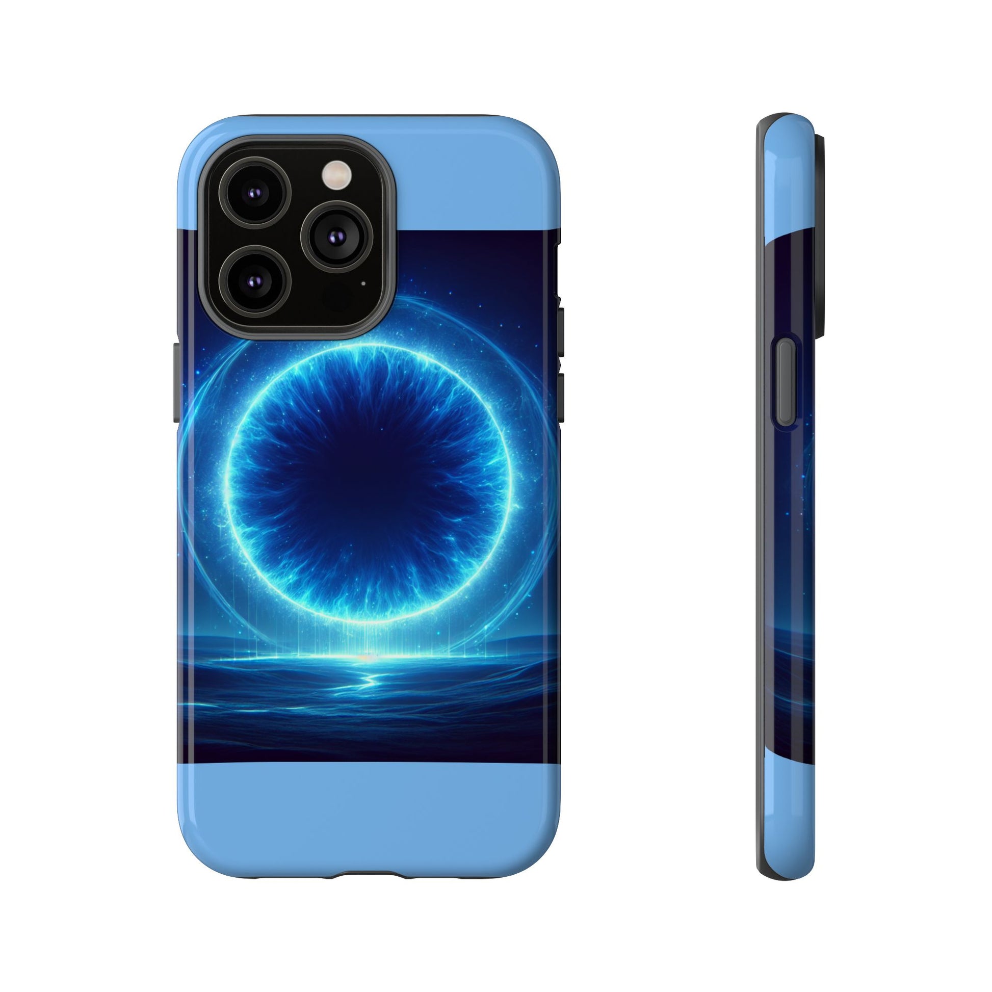 Blue Galaxy Phone Case, Tough Phone Cover, Cosmic Protection Case, Space Design, Gift for Space Lovers
