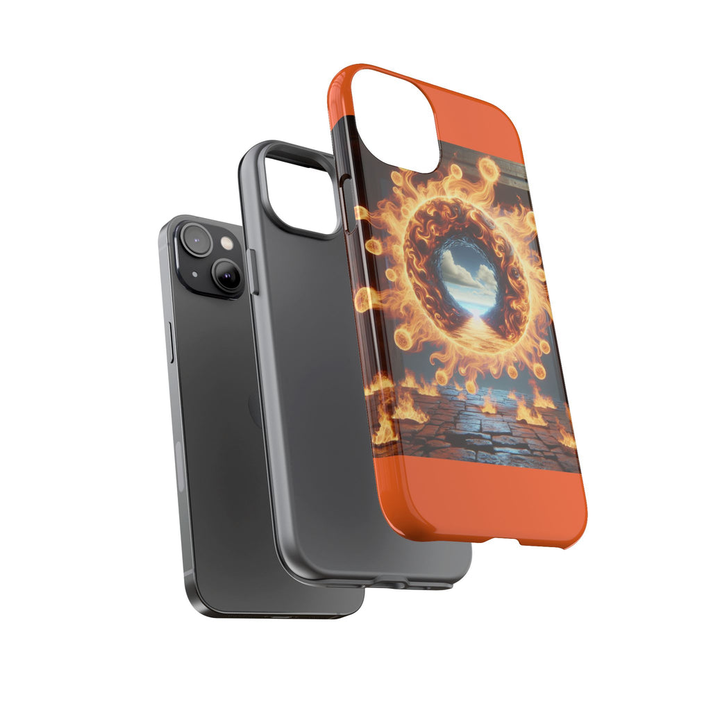 Vibrant Phone Case, Tough Cases for Gamers, Fire Element Phone Cover, Unique Protector, Game Lover Gifts