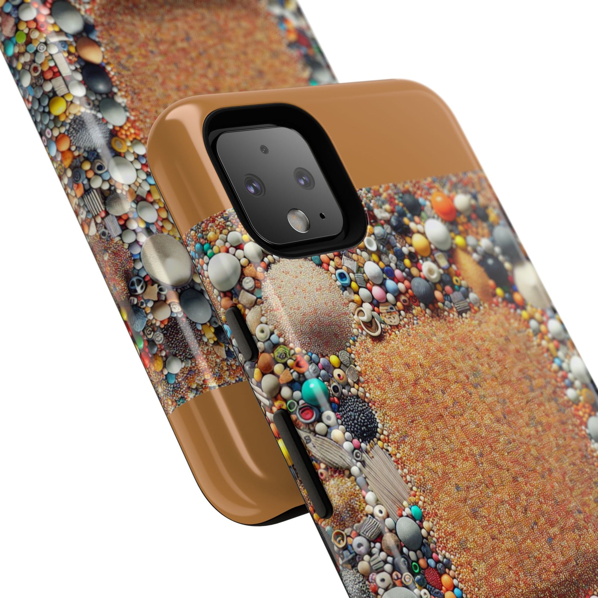 Colorful Phone Case with Unique Texture, Tough Case, Phone Accessory, Trendy Design, Gift for Tech Lovers, Durable Protection