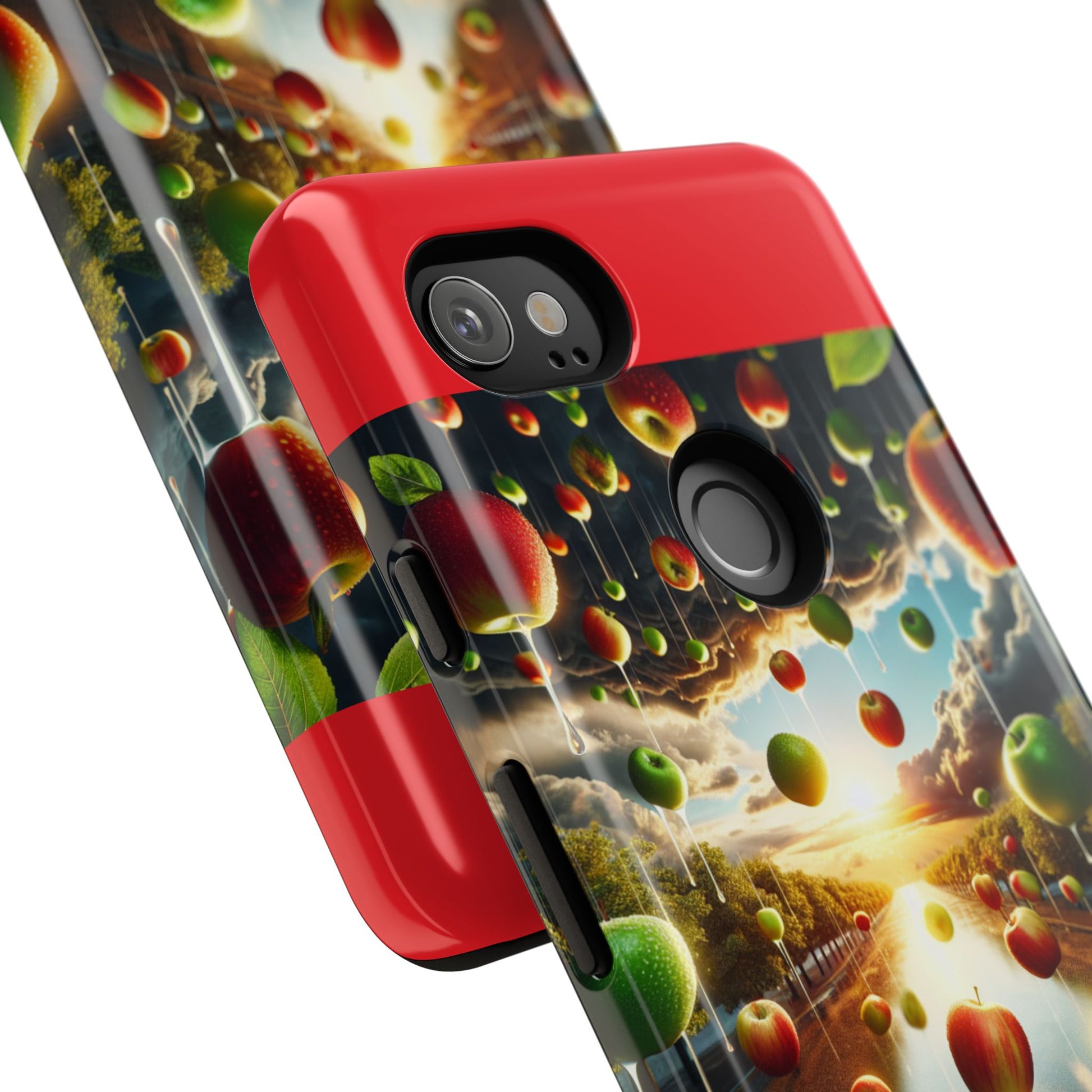 Vibrant Phone Case with Artistic Apple Design, Unique Gift for Art Lovers, Trendy Accessory for Any Occasion, Stylish Smartphone Cover