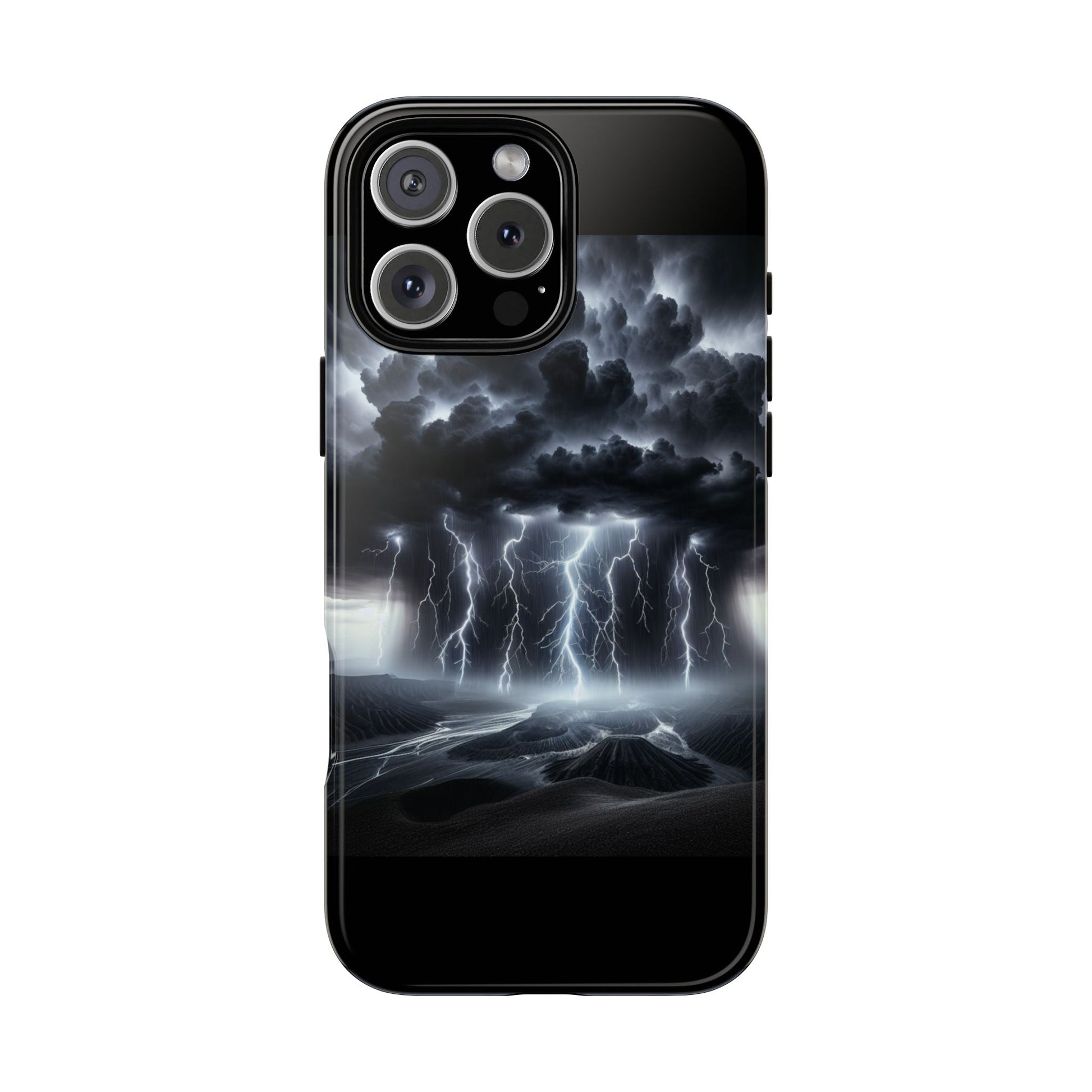 Tough Cases for the Bold: Stormy Thunder Phone Case, Lightning Protection, Durable Cover for Adventurers, Unique Gift for Nature [...]