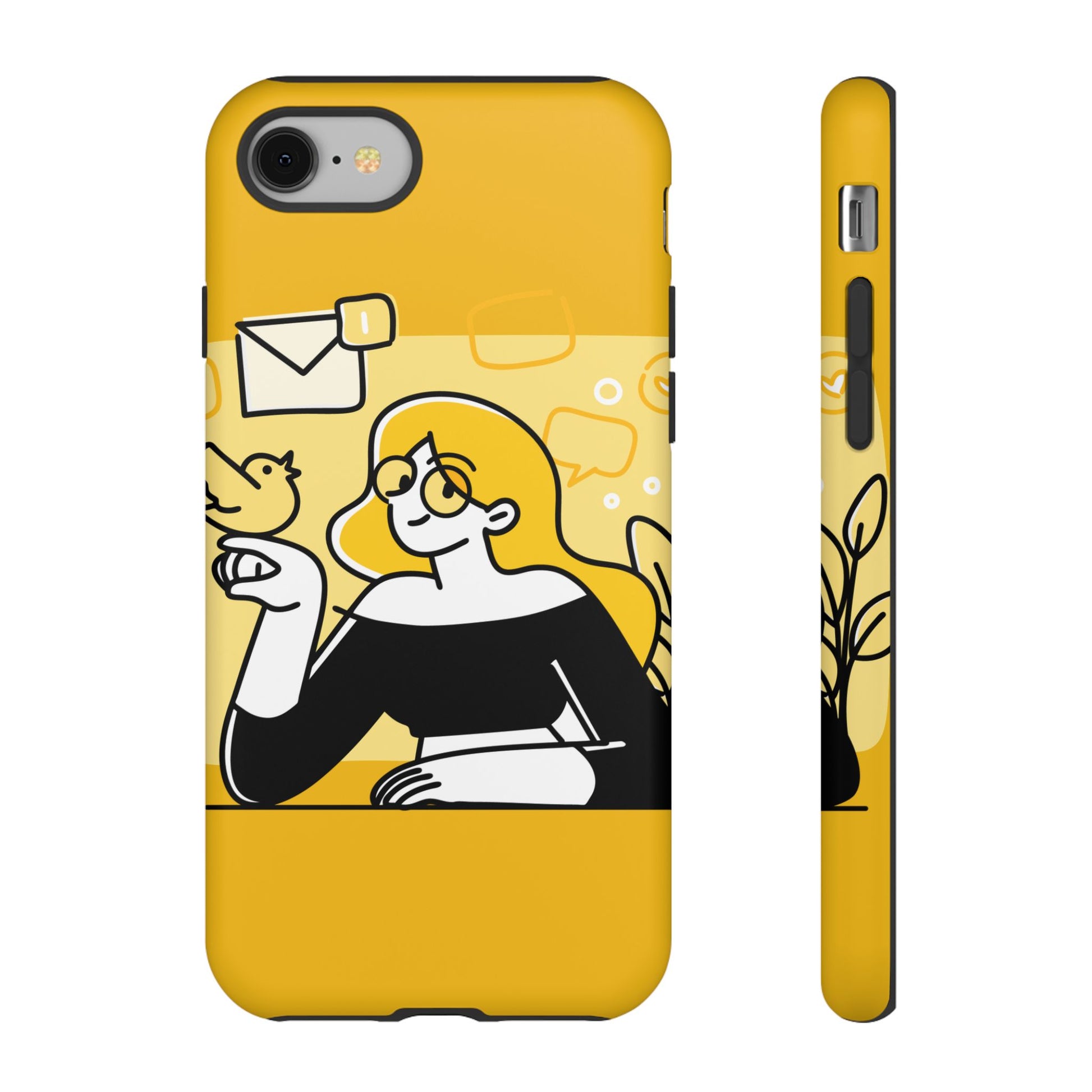 Chic Phone Case with Playful Design, Smartphone Cover, Unique Gift, Trendy Accessory, Eco-Friendly Case
