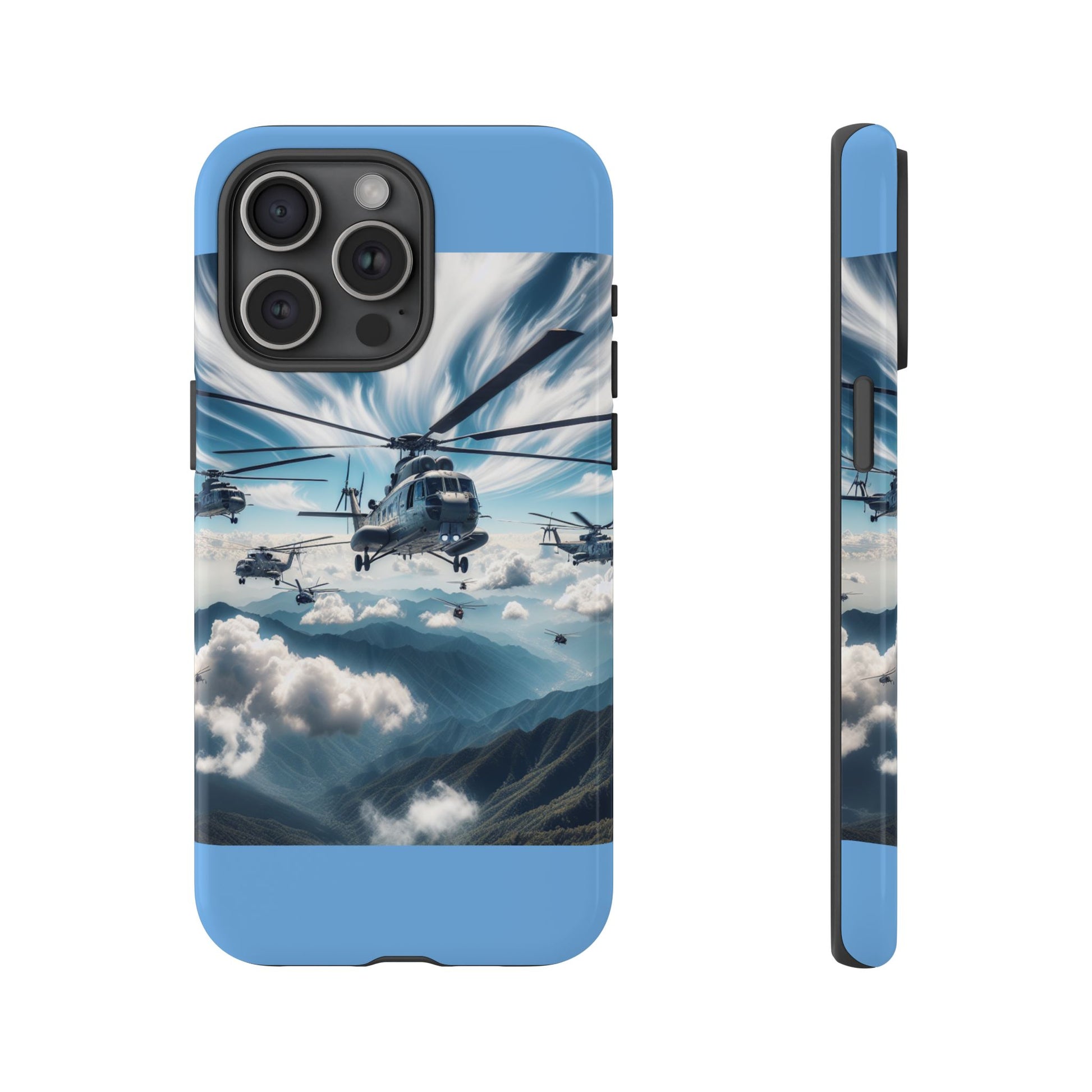 Tough Cases - Helicopter Design Phone Case, Military Style Cover, Unique Gift for Aviation Lovers, Durable Phone Protector, Hobbyist [...]