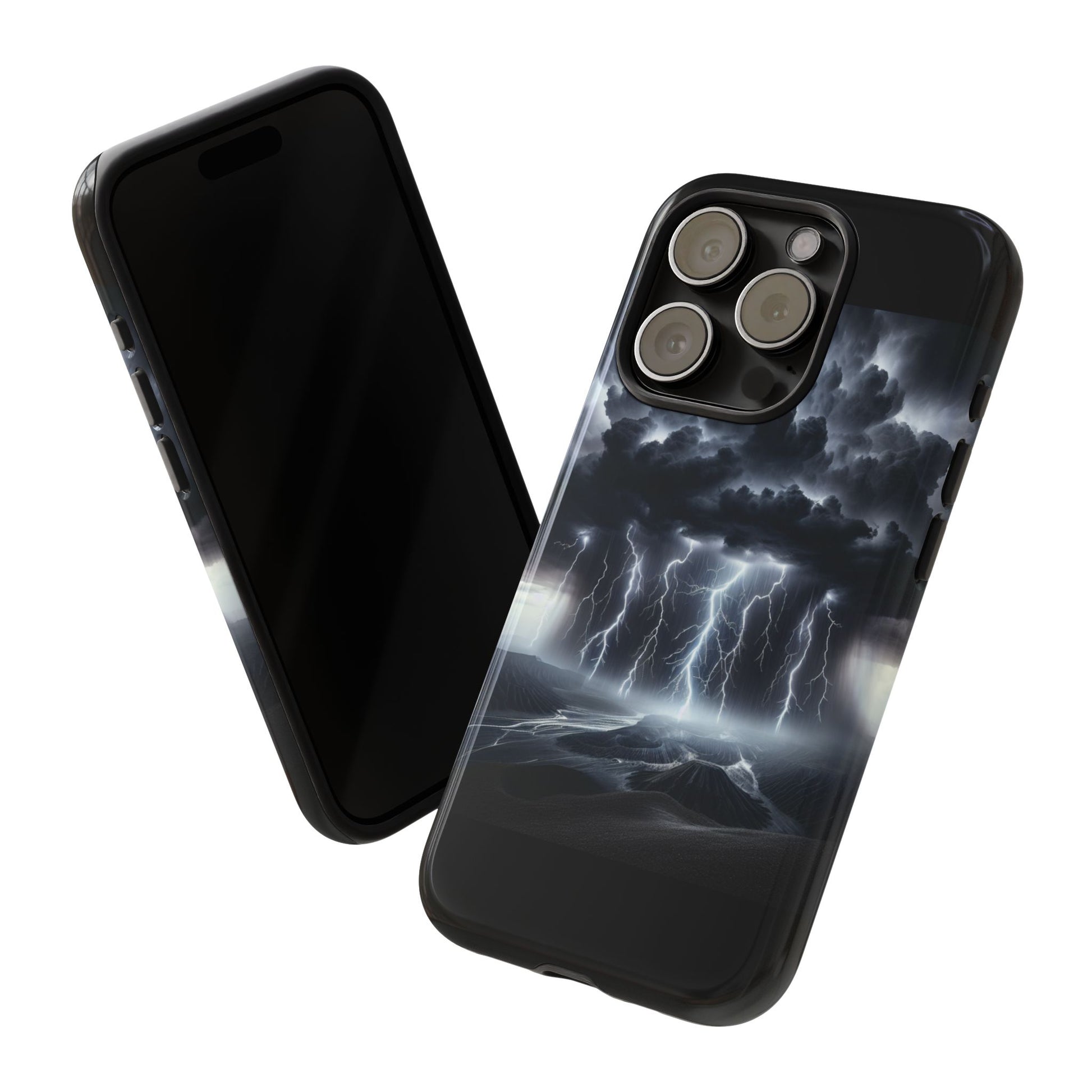 Tough Cases for the Bold: Stormy Thunder Phone Case, Lightning Protection, Durable Cover for Adventurers, Unique Gift for Nature [...]