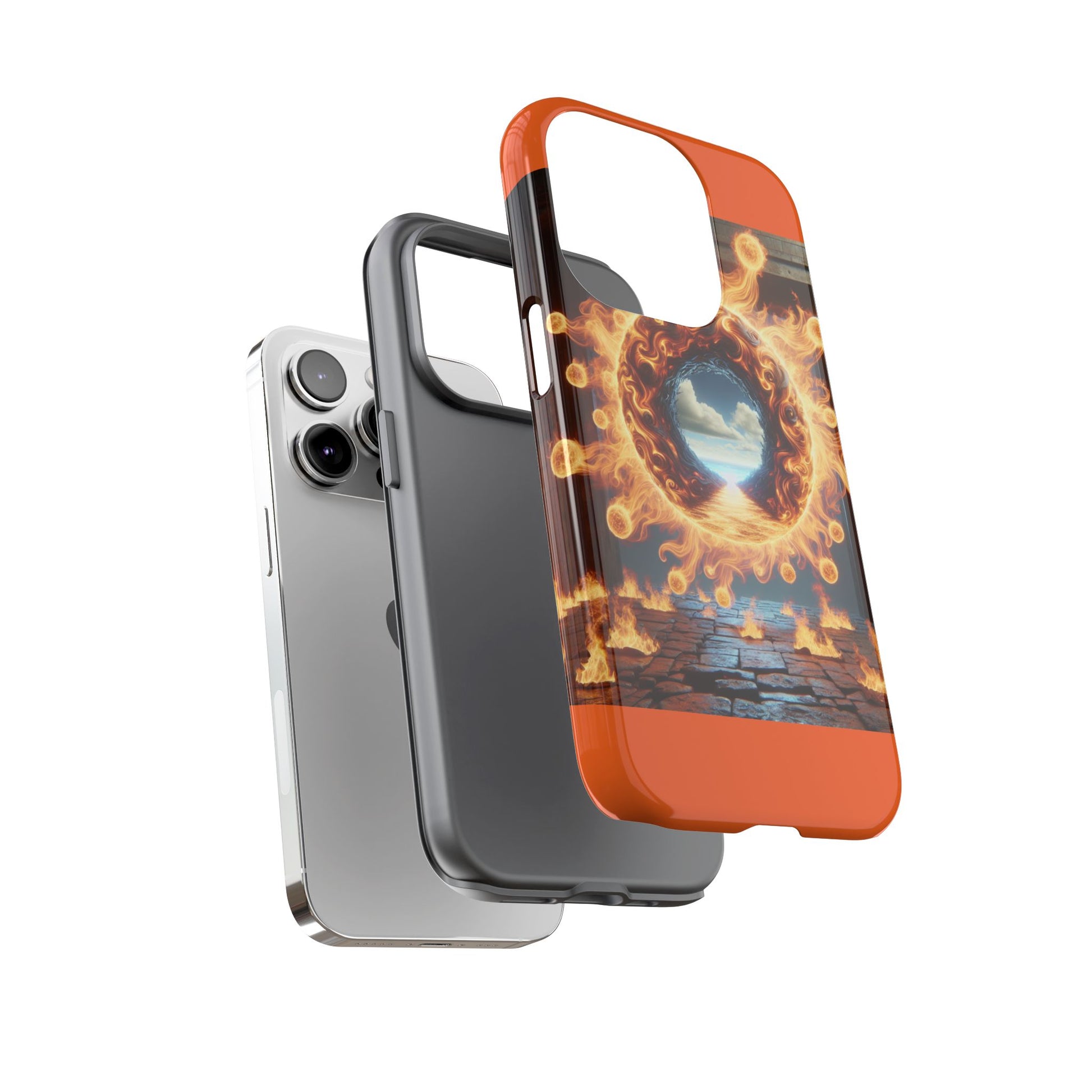 Vibrant Phone Case, Tough Cases for Gamers, Fire Element Phone Cover, Unique Protector, Game Lover Gifts