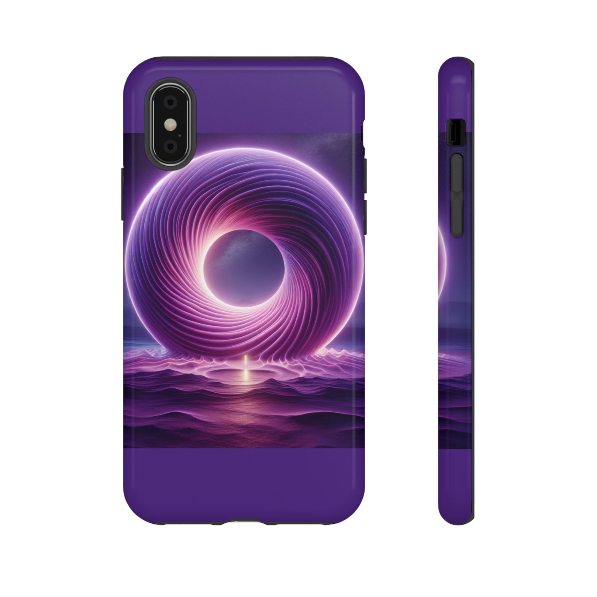 Colorful Phone Case with Swirling Design, Tough Phone Cover, Cosmic Phone Protector, Unique Gift for Tech Lovers, Stylish Smartphone Shell