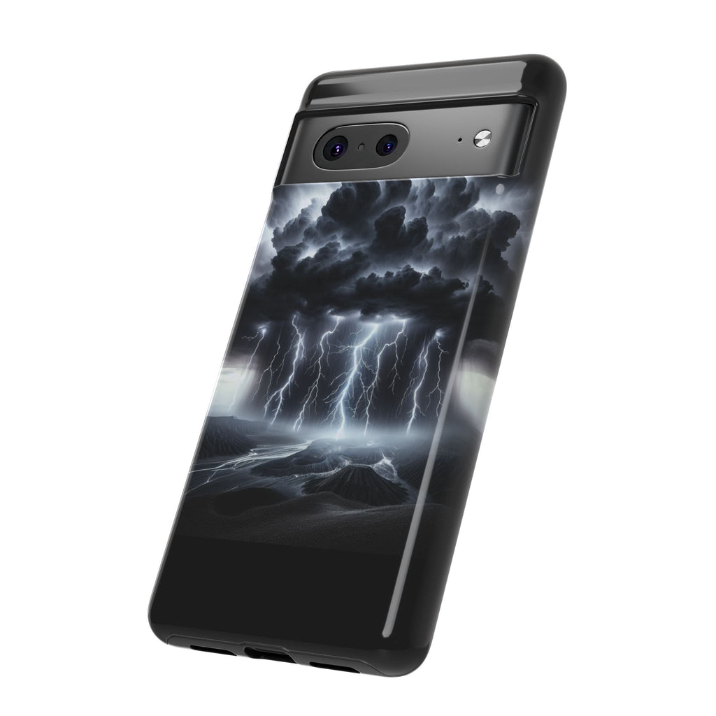 Tough Cases for the Bold: Stormy Thunder Phone Case, Lightning Protection, Durable Cover for Adventurers, Unique Gift for Nature [...]