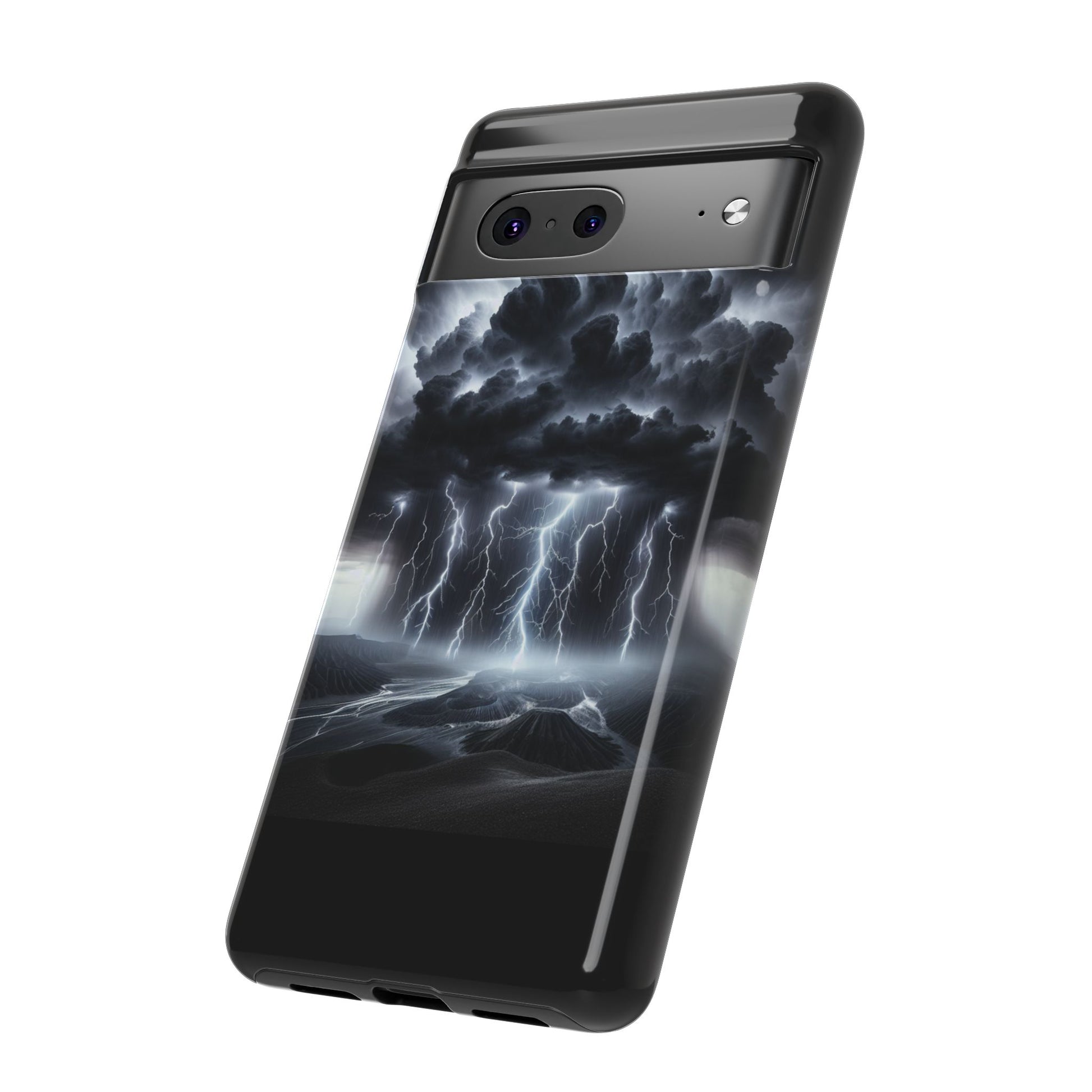 Tough Cases for the Bold: Stormy Thunder Phone Case, Lightning Protection, Durable Cover for Adventurers, Unique Gift for Nature [...]