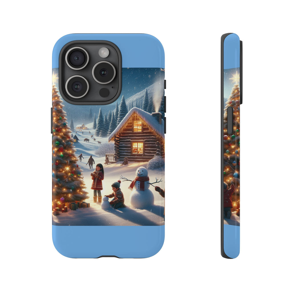 Winter Wonderland Phone Case, Holiday Gift for Him/Her, Cute Christmas Phone Cover, Unique Winter Scene Case, Festive Tech Accessories