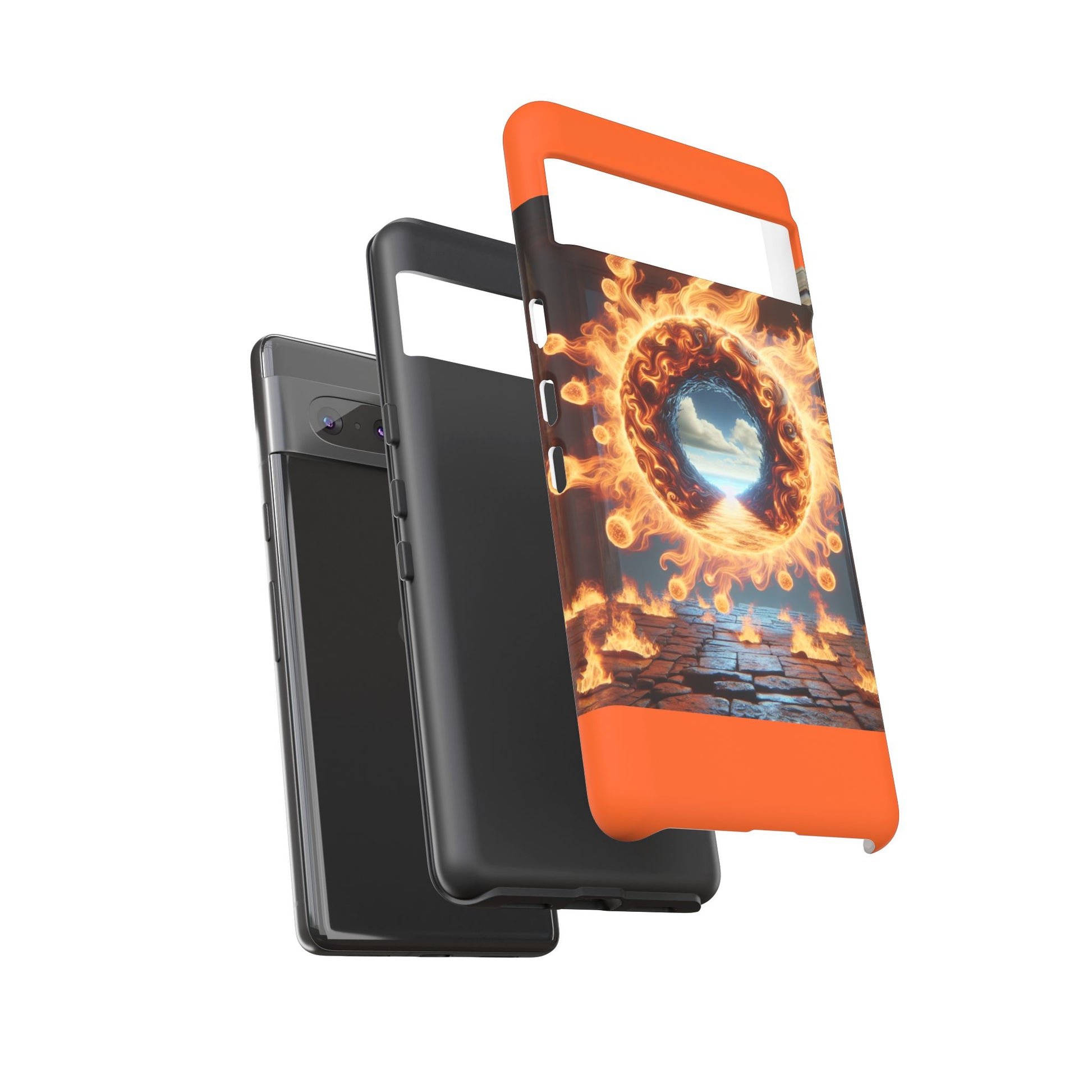 Vibrant Phone Case, Tough Cases for Gamers, Fire Element Phone Cover, Unique Protector, Game Lover Gifts