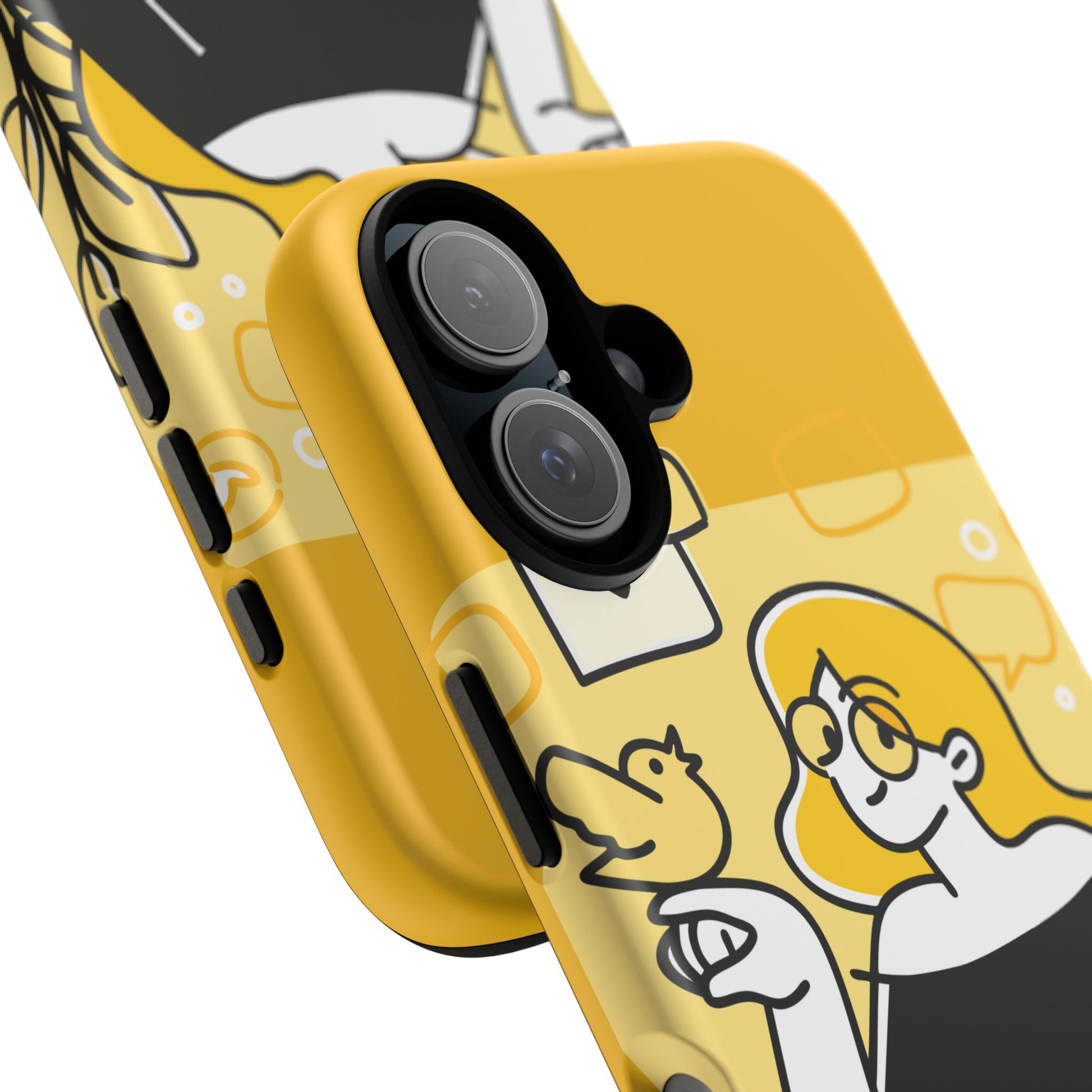 Chic Phone Case with Playful Design, Smartphone Cover, Unique Gift, Trendy Accessory, Eco-Friendly Case