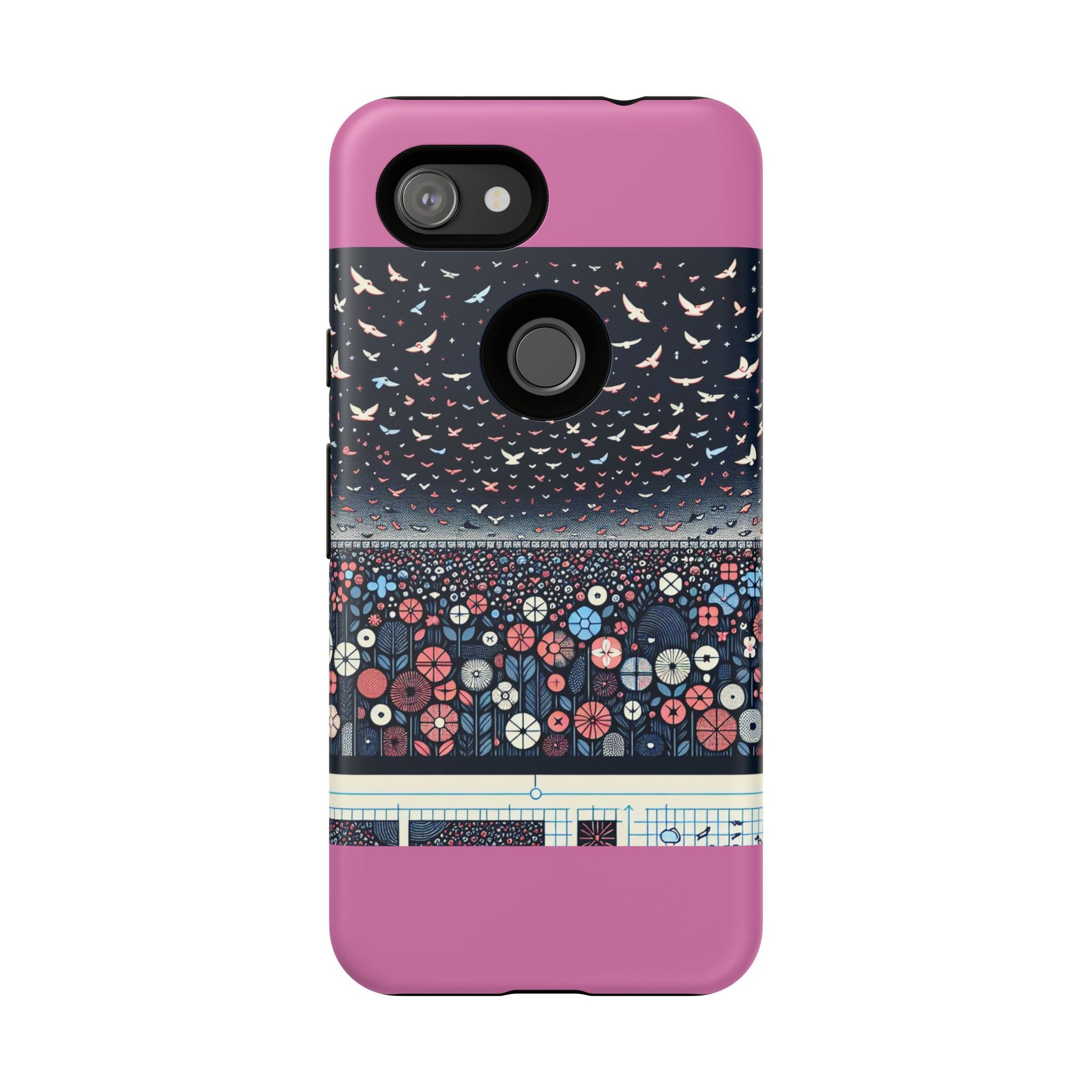 Floral Phone Case, Tough Cases for iPhone, Nature-Inspired Design, Gift for Her, Stylish Protection, Trending Accessory