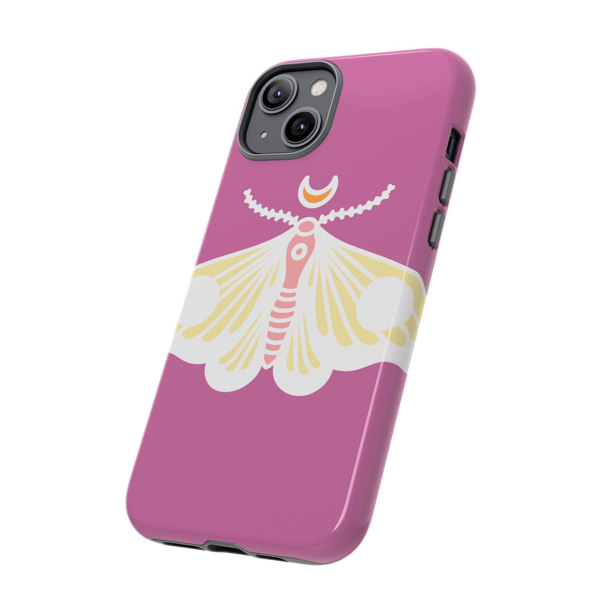 Colorful Moth Phone Case | Tough Cases for iPhone, Unique Gift, Nature Lovers, Boho Style, Trendy Accessories