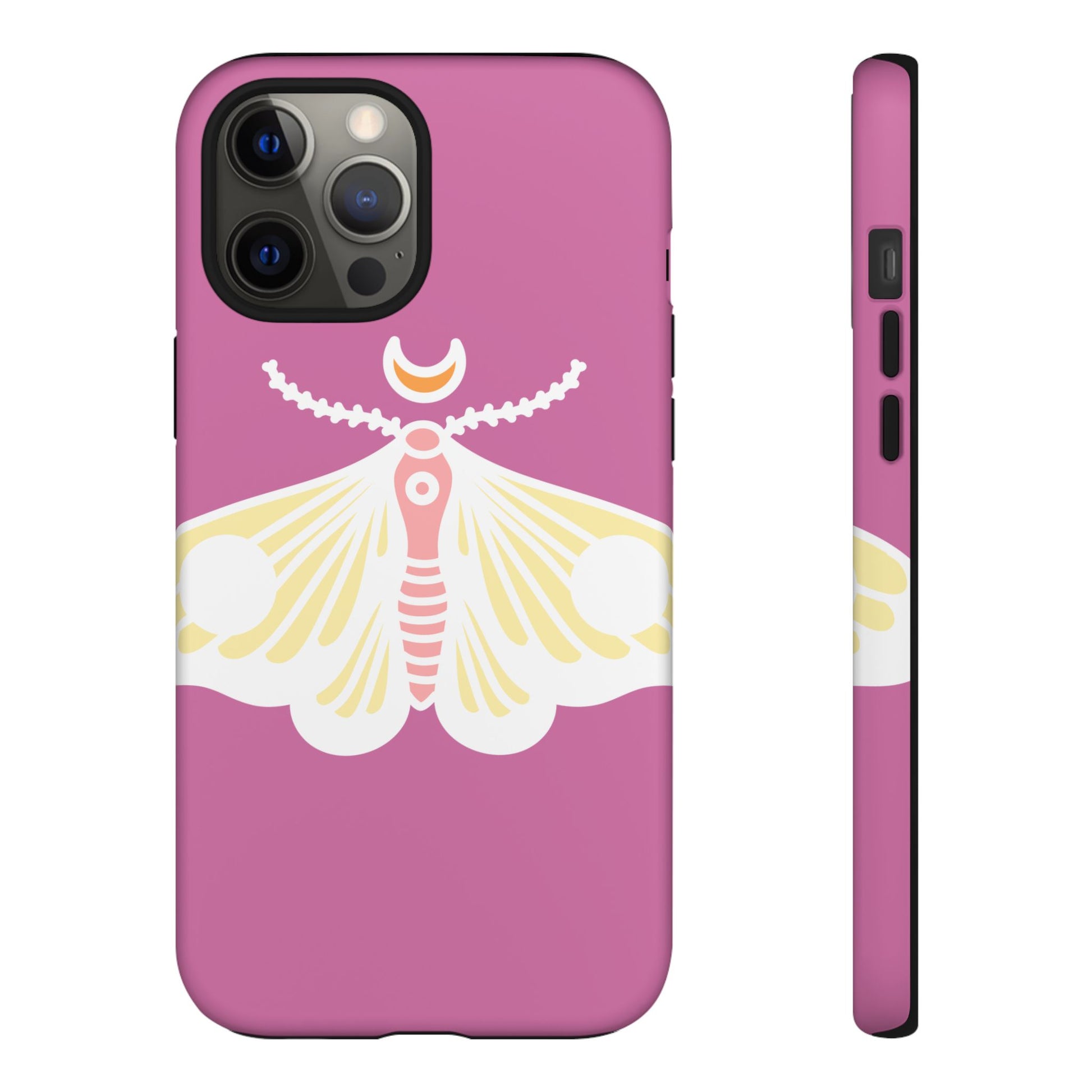Colorful Moth Phone Case | Tough Cases for iPhone, Unique Gift, Nature Lovers, Boho Style, Trendy Accessories