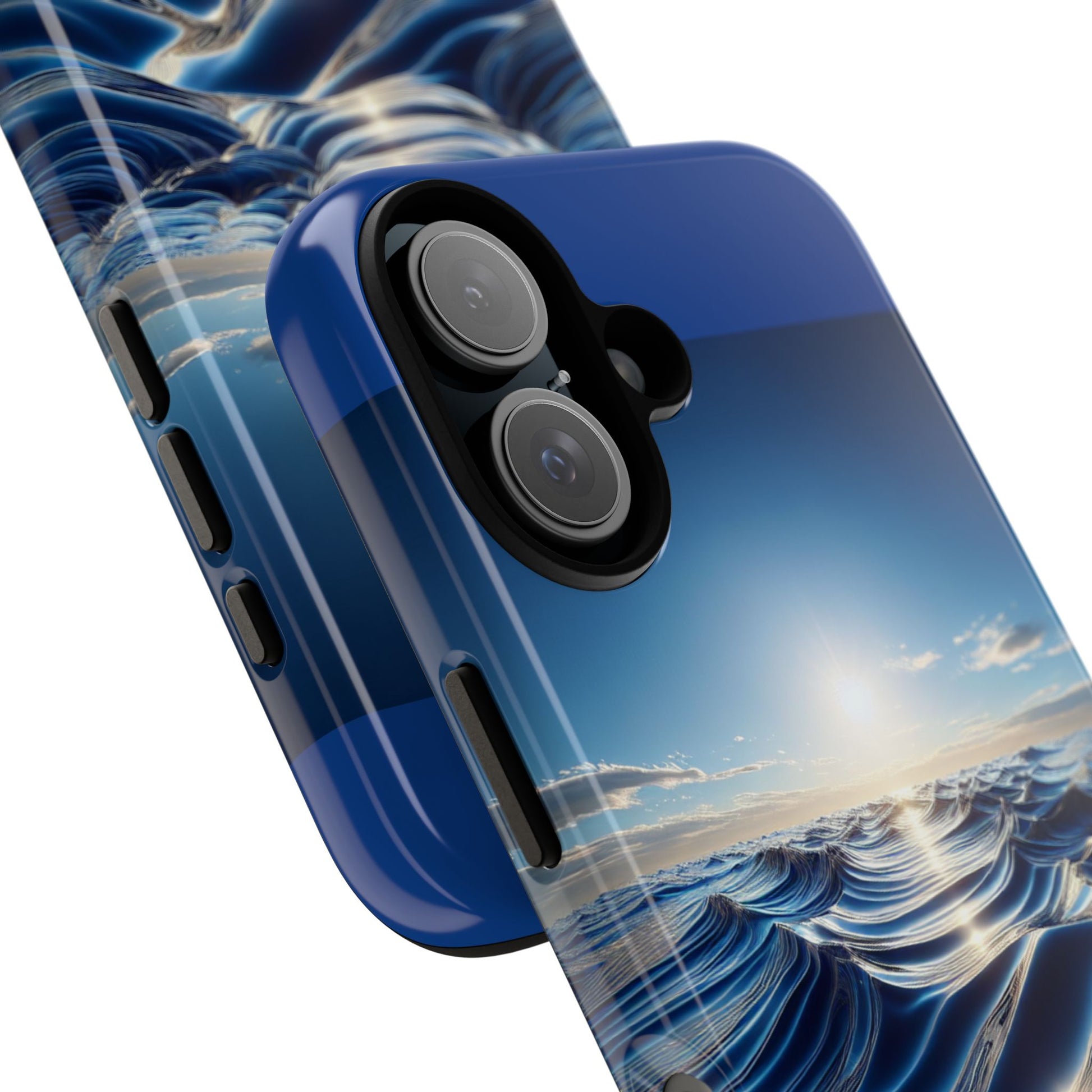 Ocean Wave Phone Case, Tough Phone Cover, Stylish Cell Case, Gift for Beach Lovers, Customizable Phone Accessory