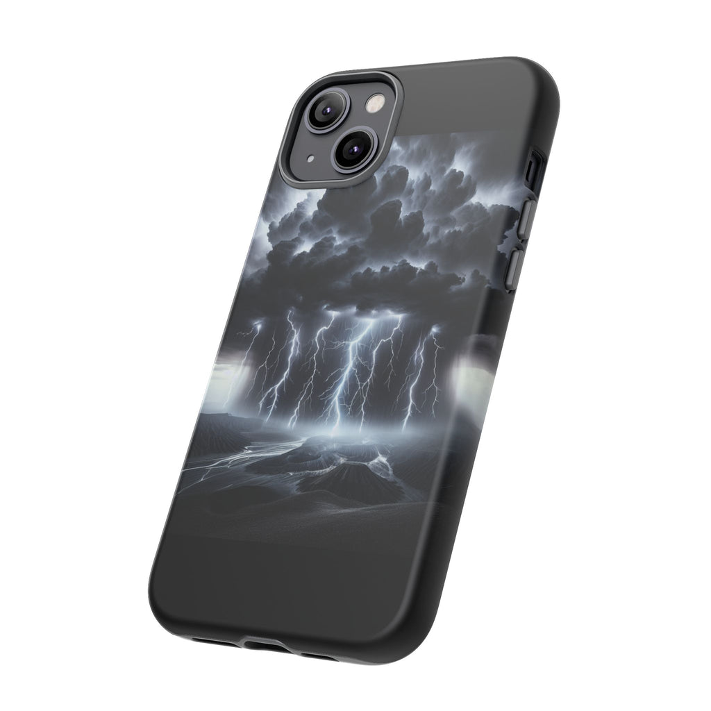 Tough Cases for the Bold: Stormy Thunder Phone Case, Lightning Protection, Durable Cover for Adventurers, Unique Gift for Nature [...]