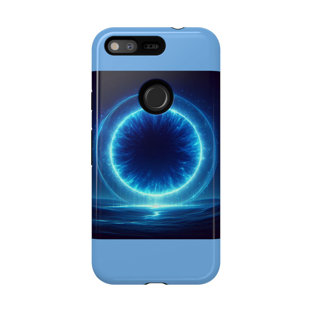 Blue Galaxy Phone Case, Tough Phone Cover, Cosmic Protection Case, Space Design, Gift for Space Lovers
