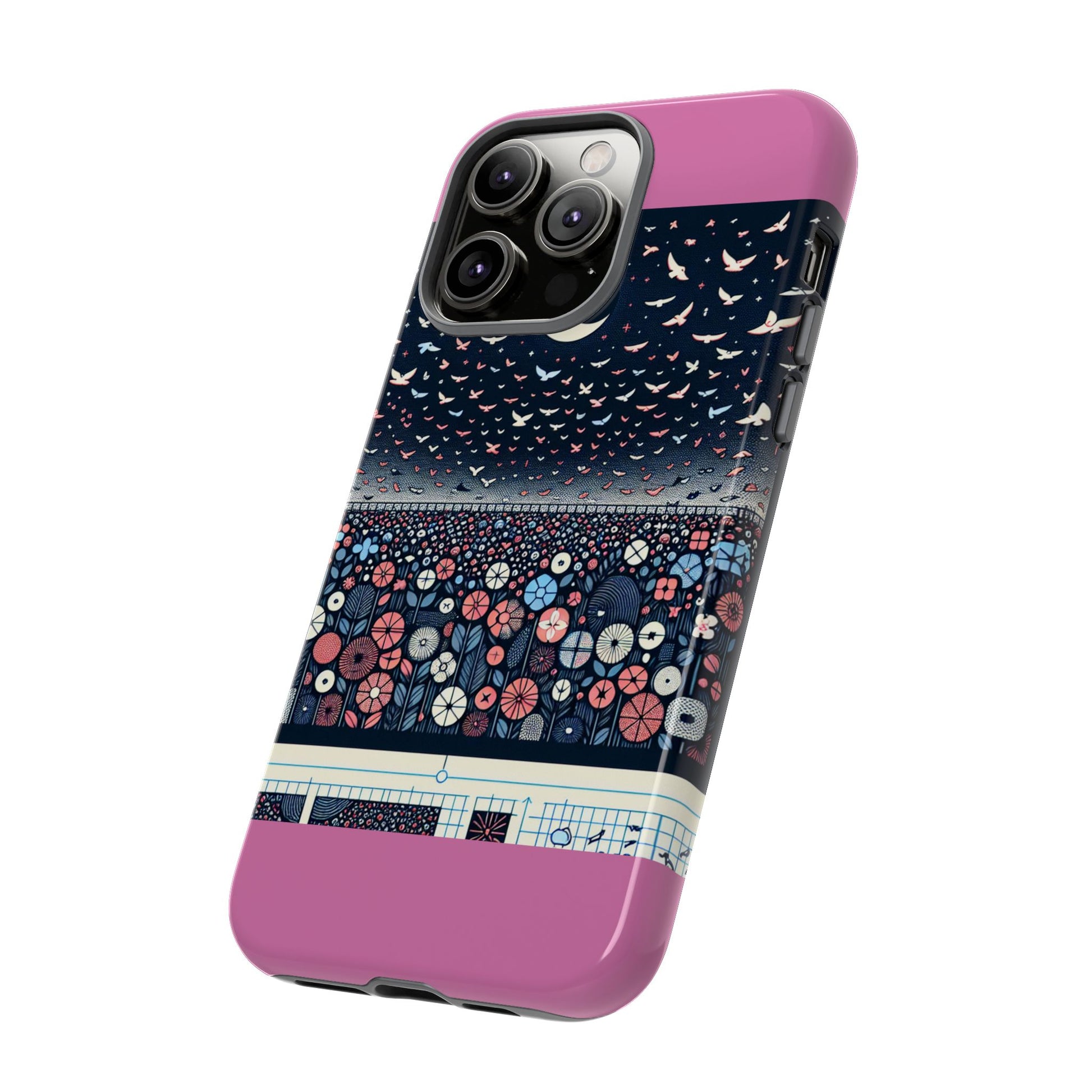 Floral Phone Case, Tough Cases for iPhone, Nature-Inspired Design, Gift for Her, Stylish Protection, Trending Accessory