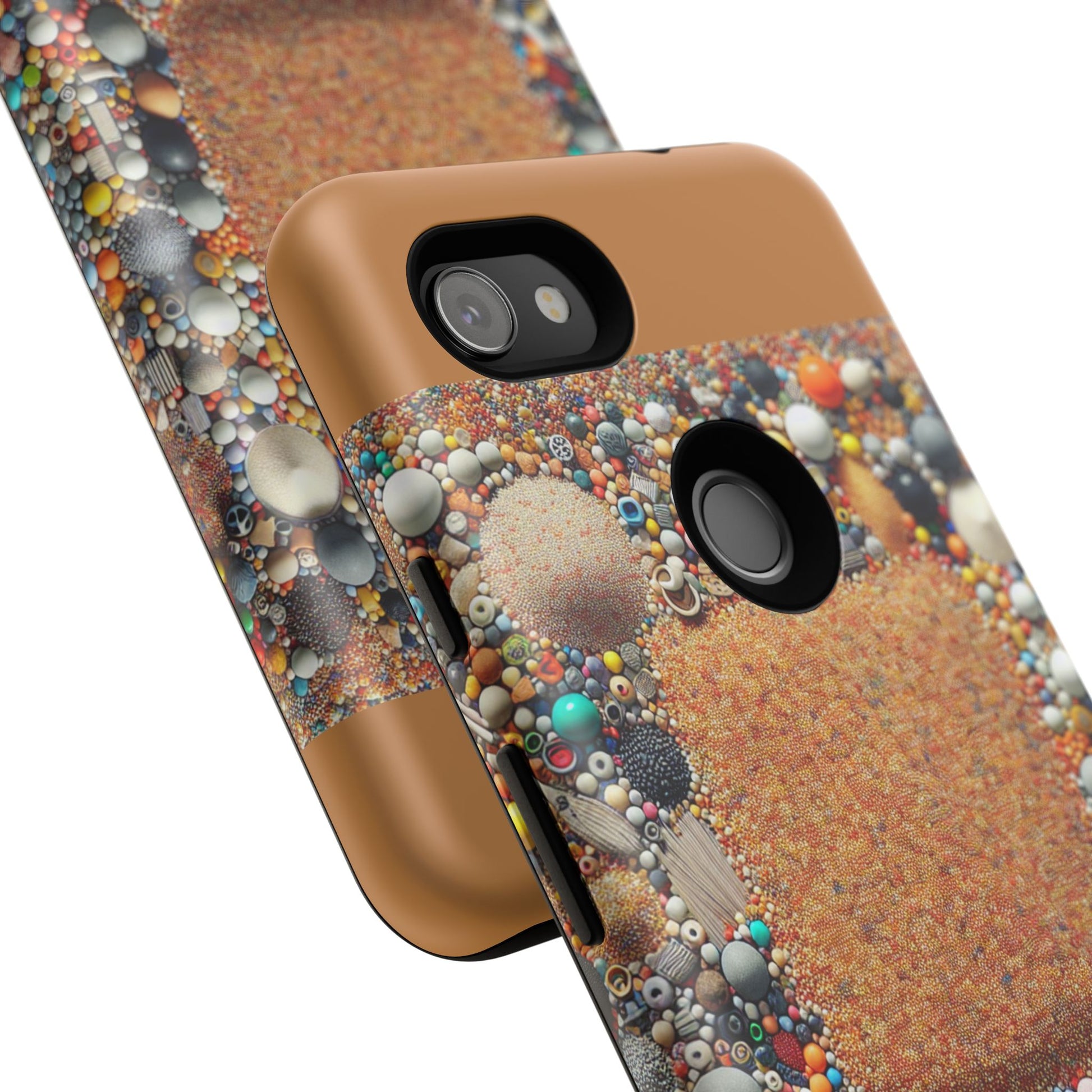 Colorful Phone Case with Unique Texture, Tough Case, Phone Accessory, Trendy Design, Gift for Tech Lovers, Durable Protection