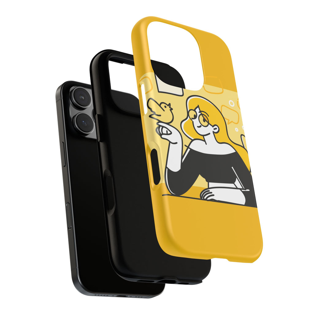 Chic Phone Case with Playful Design, Smartphone Cover, Unique Gift, Trendy Accessory, Eco-Friendly Case