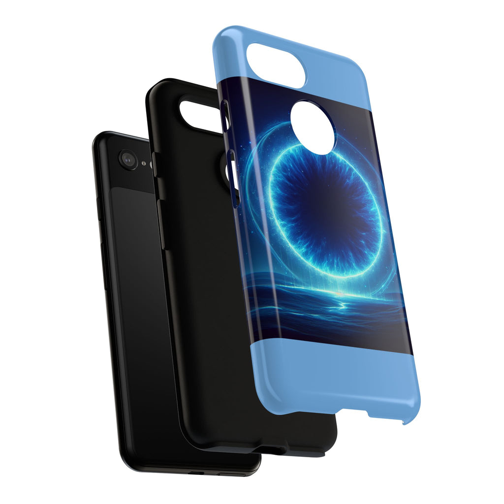Blue Galaxy Phone Case, Tough Phone Cover, Cosmic Protection Case, Space Design, Gift for Space Lovers