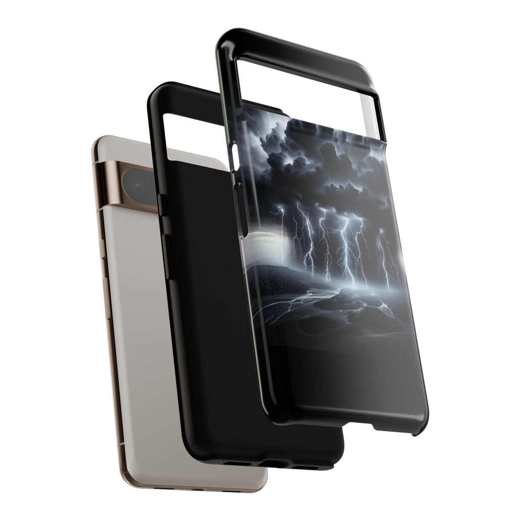 Tough Cases for the Bold: Stormy Thunder Phone Case, Lightning Protection, Durable Cover for Adventurers, Unique Gift for Nature [...]