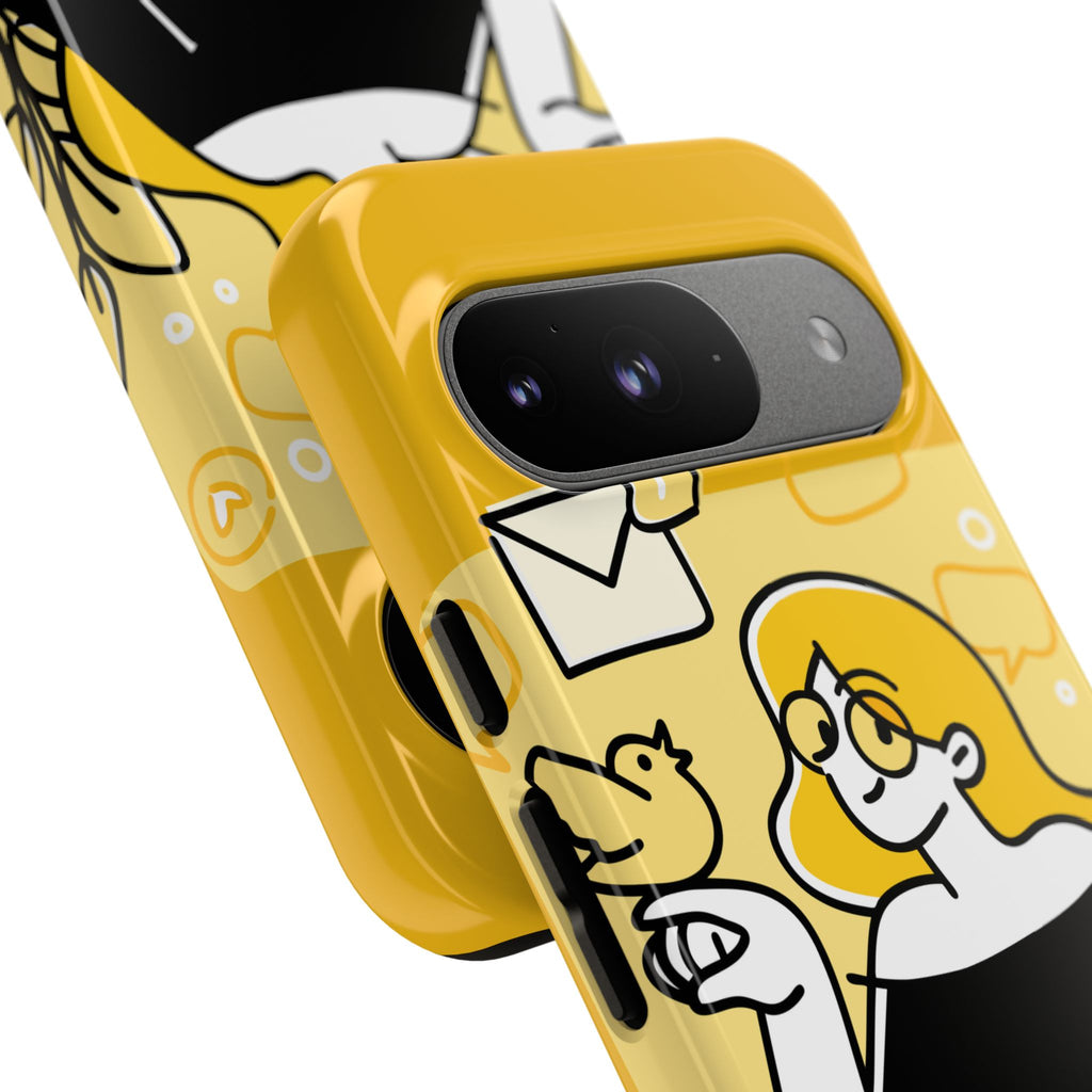 Chic Phone Case with Playful Design, Smartphone Cover, Unique Gift, Trendy Accessory, Eco-Friendly Case