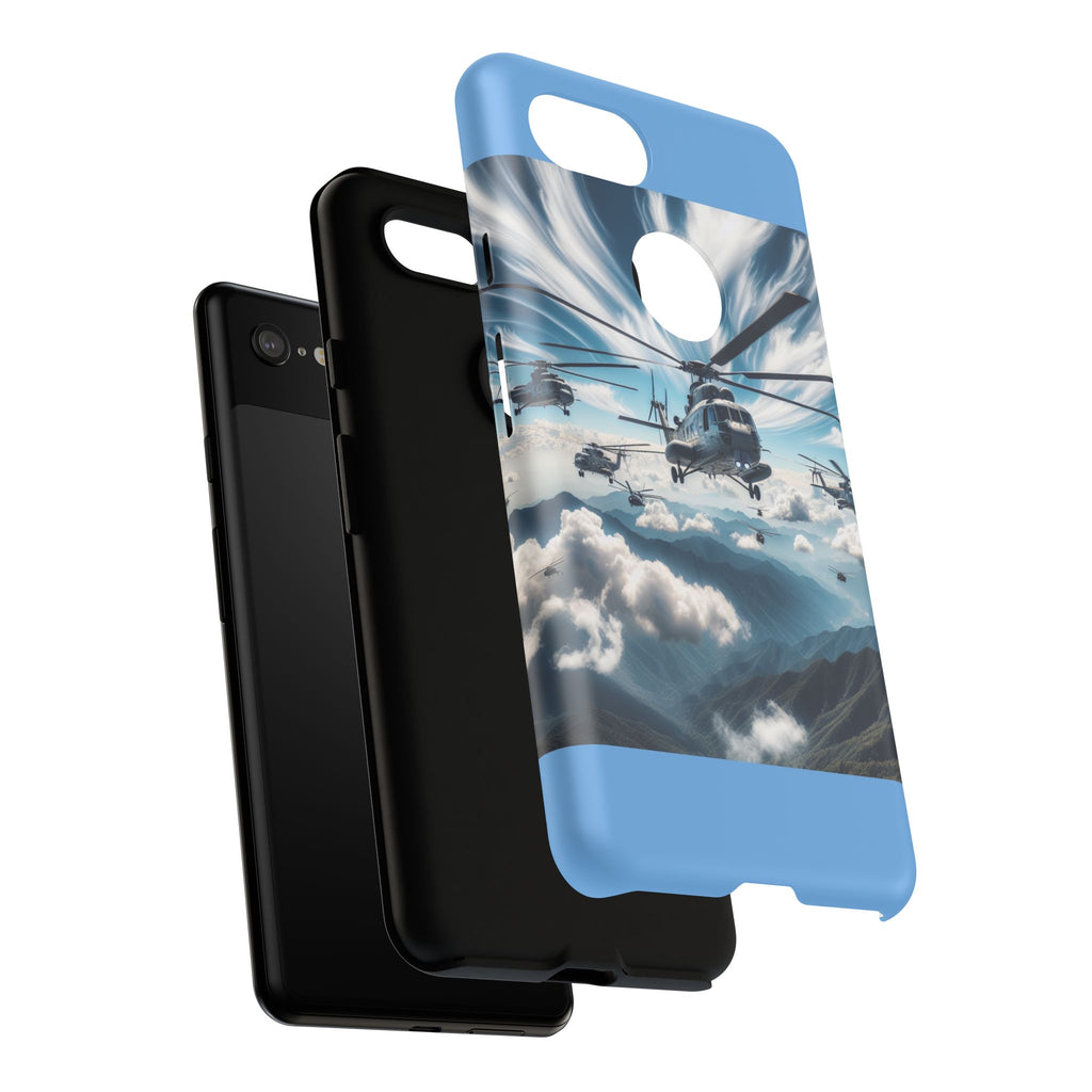 Tough Cases - Helicopter Design Phone Case, Military Style Cover, Unique Gift for Aviation Lovers, Durable Phone Protector, Hobbyist [...]