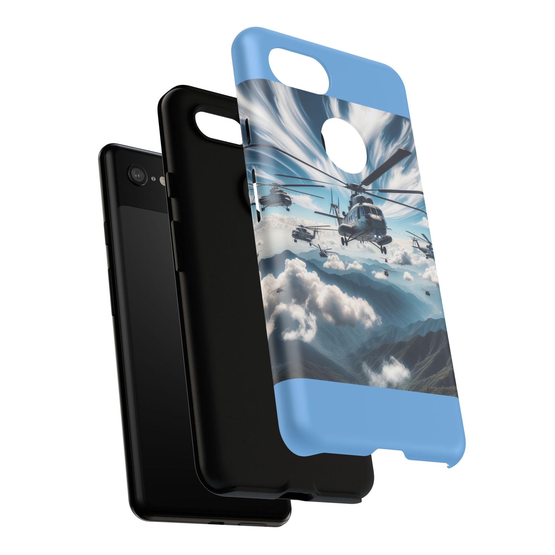 Tough Cases - Helicopter Design Phone Case, Military Style Cover, Unique Gift for Aviation Lovers, Durable Phone Protector, Hobbyist [...]