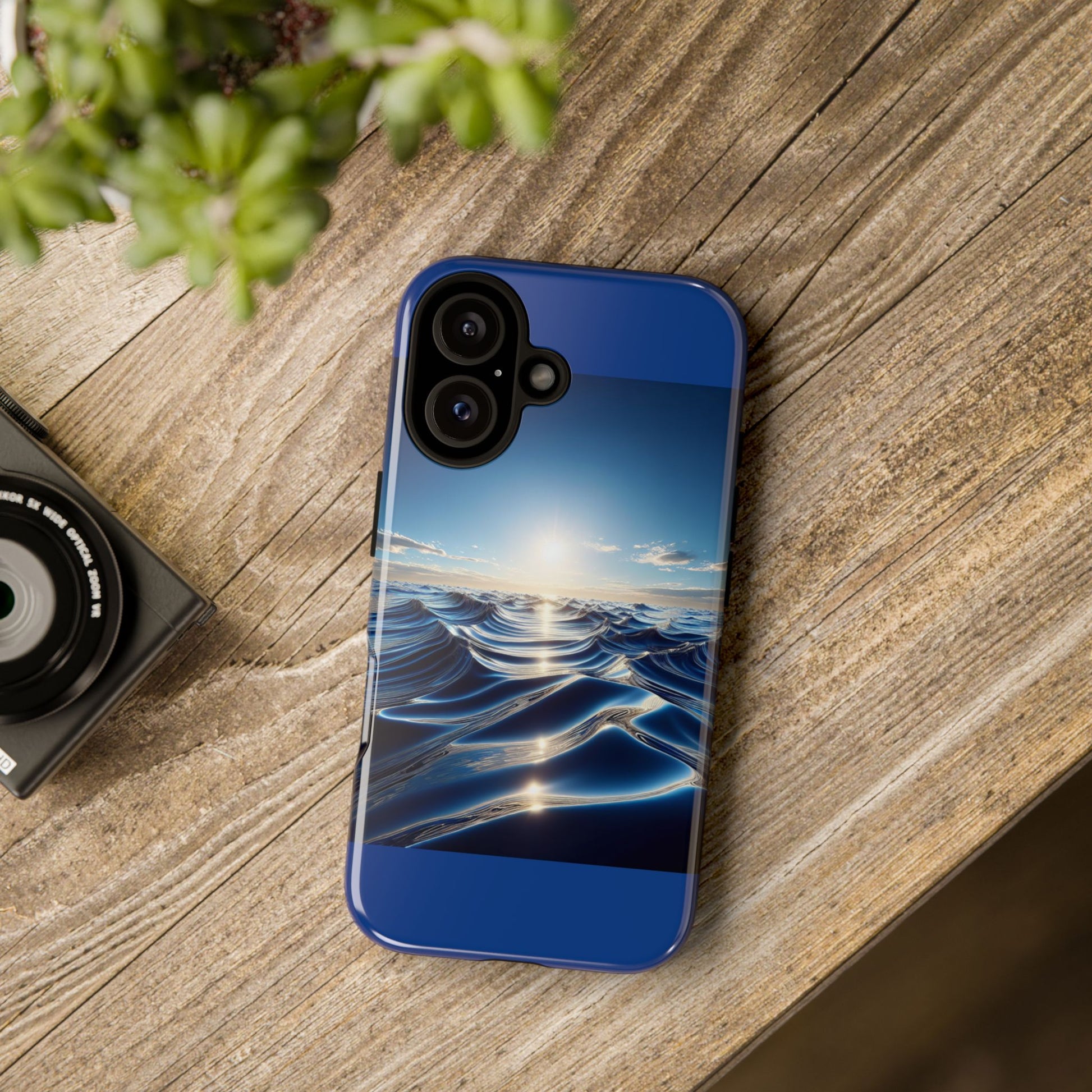Ocean Wave Phone Case, Tough Phone Cover, Stylish Cell Case, Gift for Beach Lovers, Customizable Phone Accessory