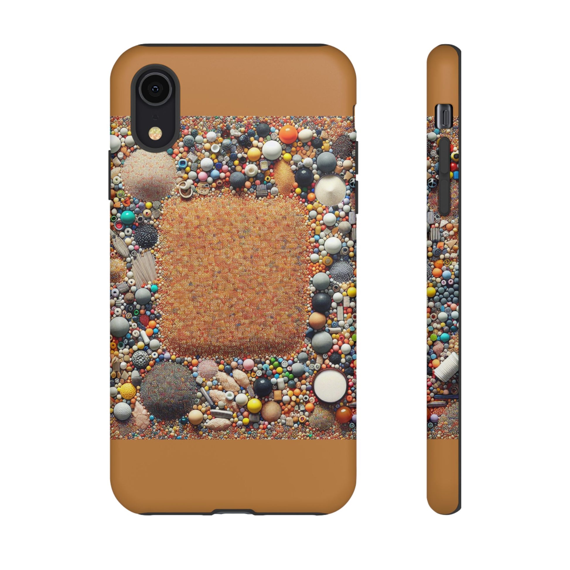 Colorful Phone Case with Unique Texture, Tough Case, Phone Accessory, Trendy Design, Gift for Tech Lovers, Durable Protection