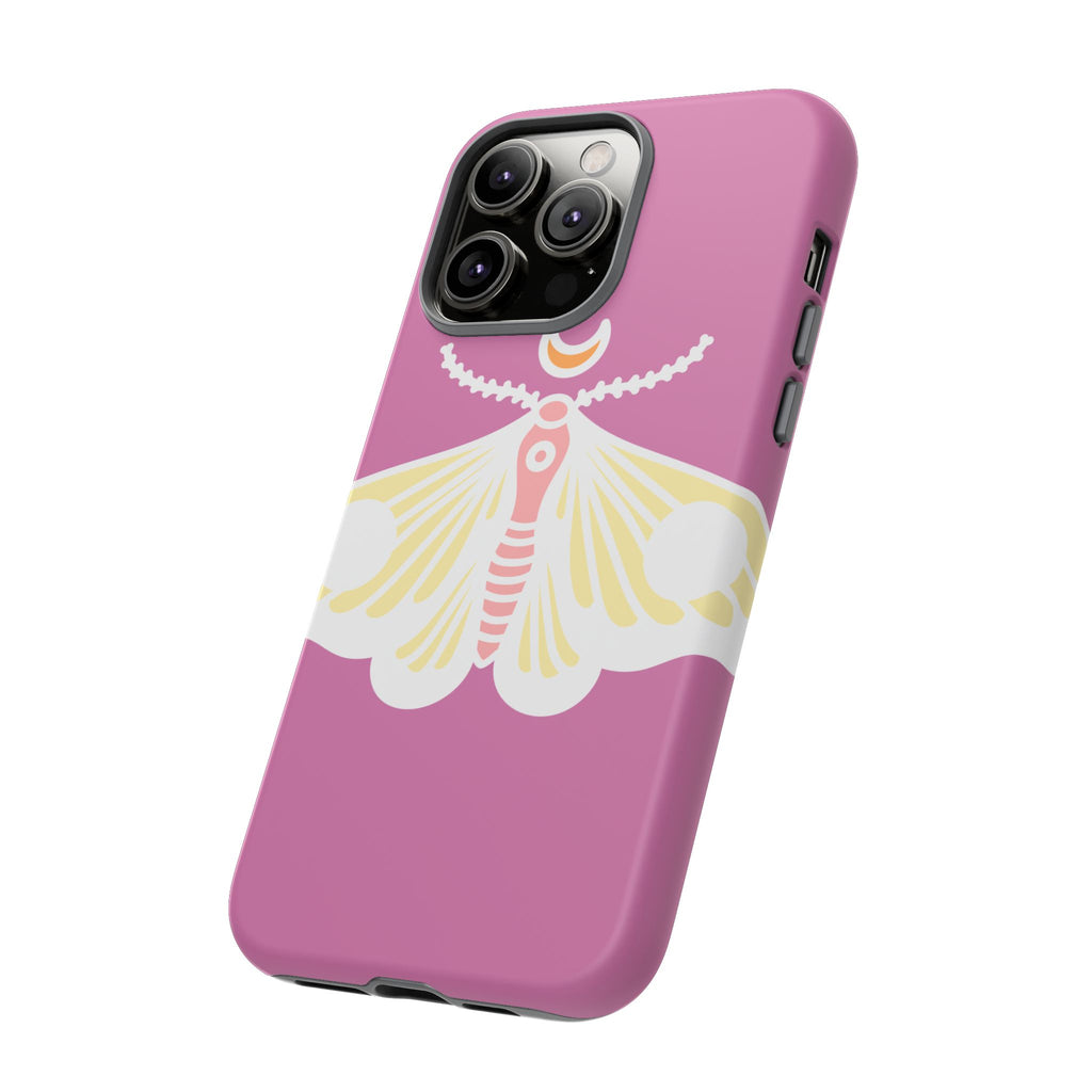 Colorful Moth Phone Case | Tough Cases for iPhone, Unique Gift, Nature Lovers, Boho Style, Trendy Accessories
