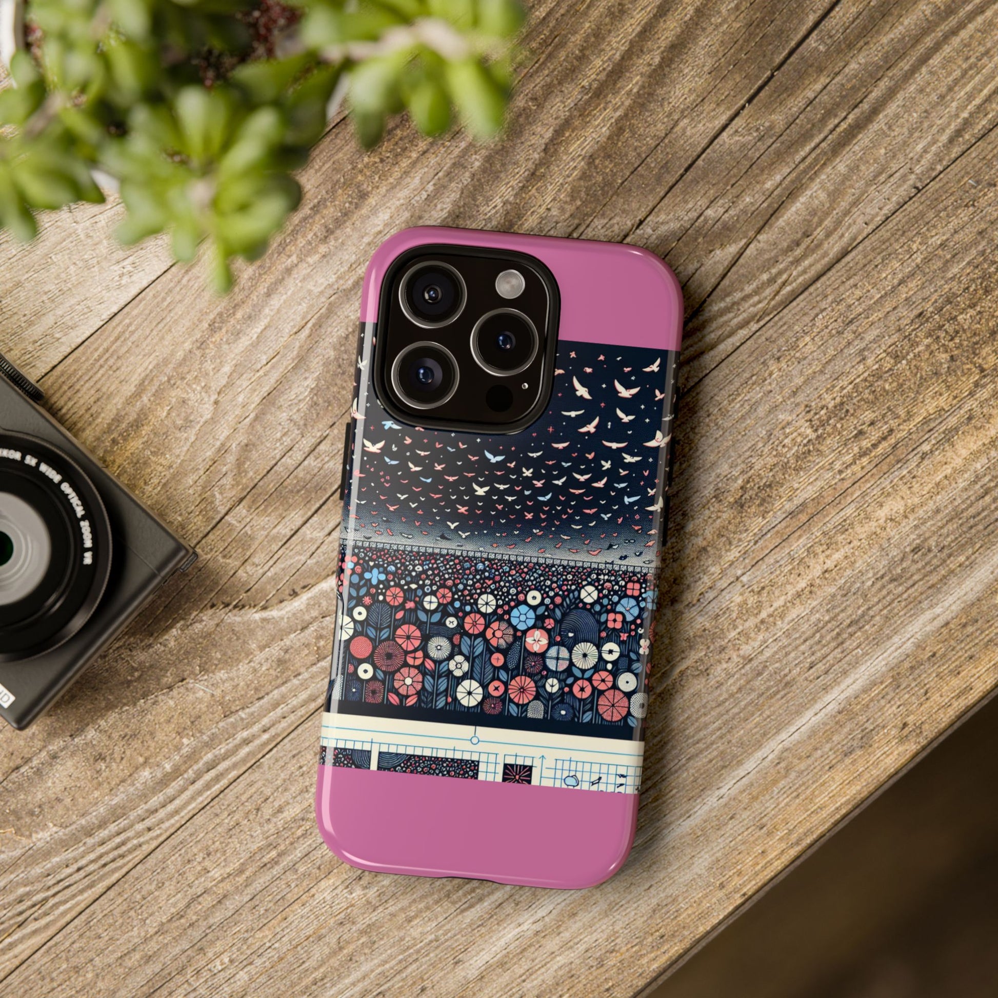Floral Phone Case, Tough Cases for iPhone, Nature-Inspired Design, Gift for Her, Stylish Protection, Trending Accessory
