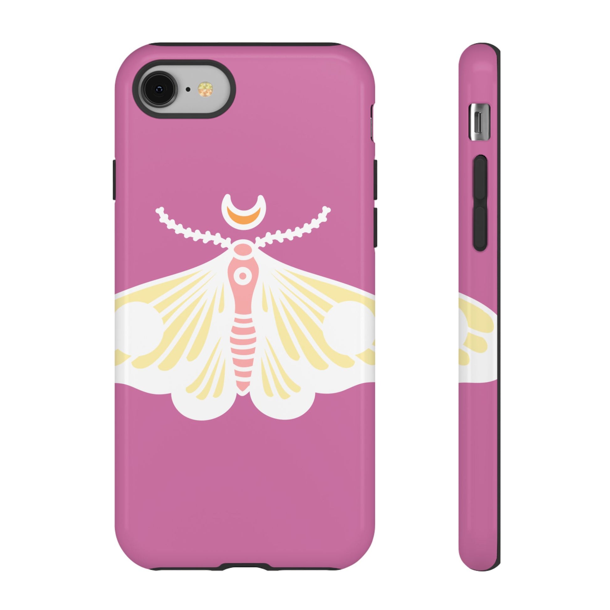 Colorful Moth Phone Case | Tough Cases for iPhone, Unique Gift, Nature Lovers, Boho Style, Trendy Accessories
