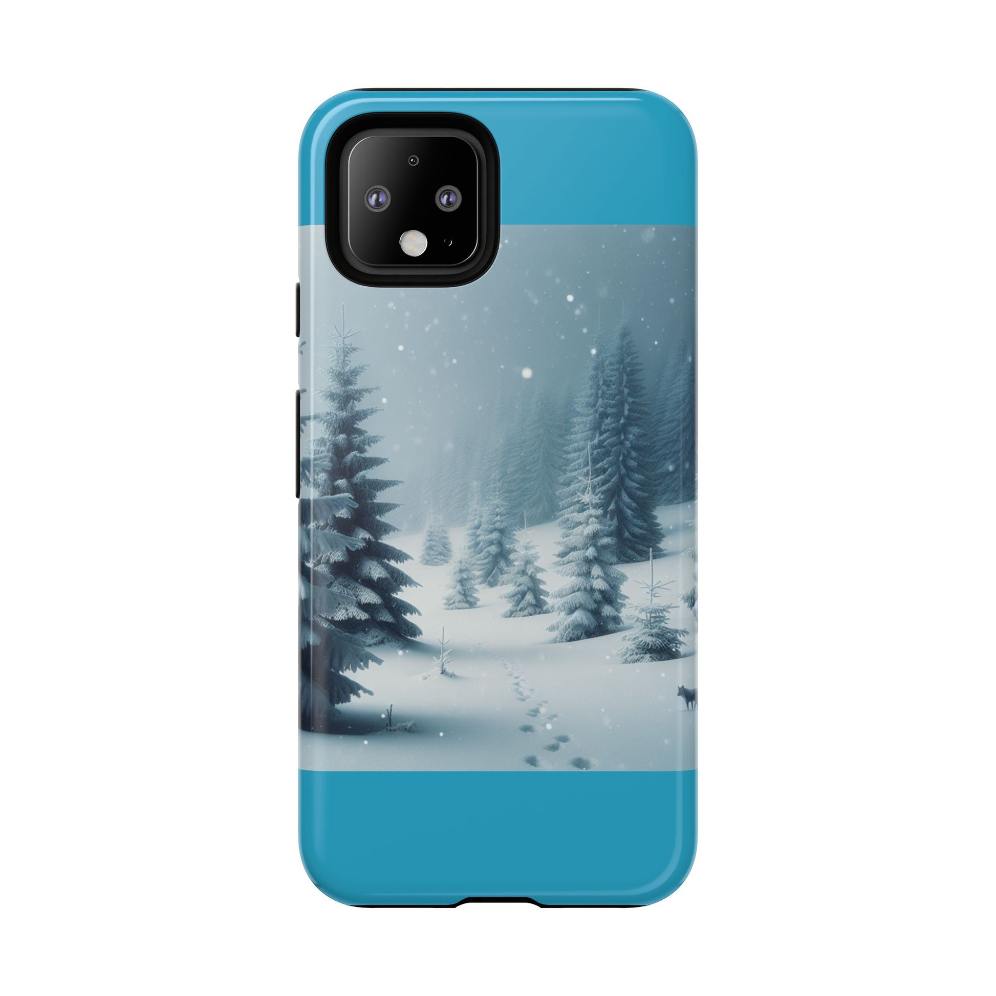 Winter Forest Phone Case, Tough Cases for iPhone, Snowy Landscape Design, Nature Lover Gift, Holiday Accessories