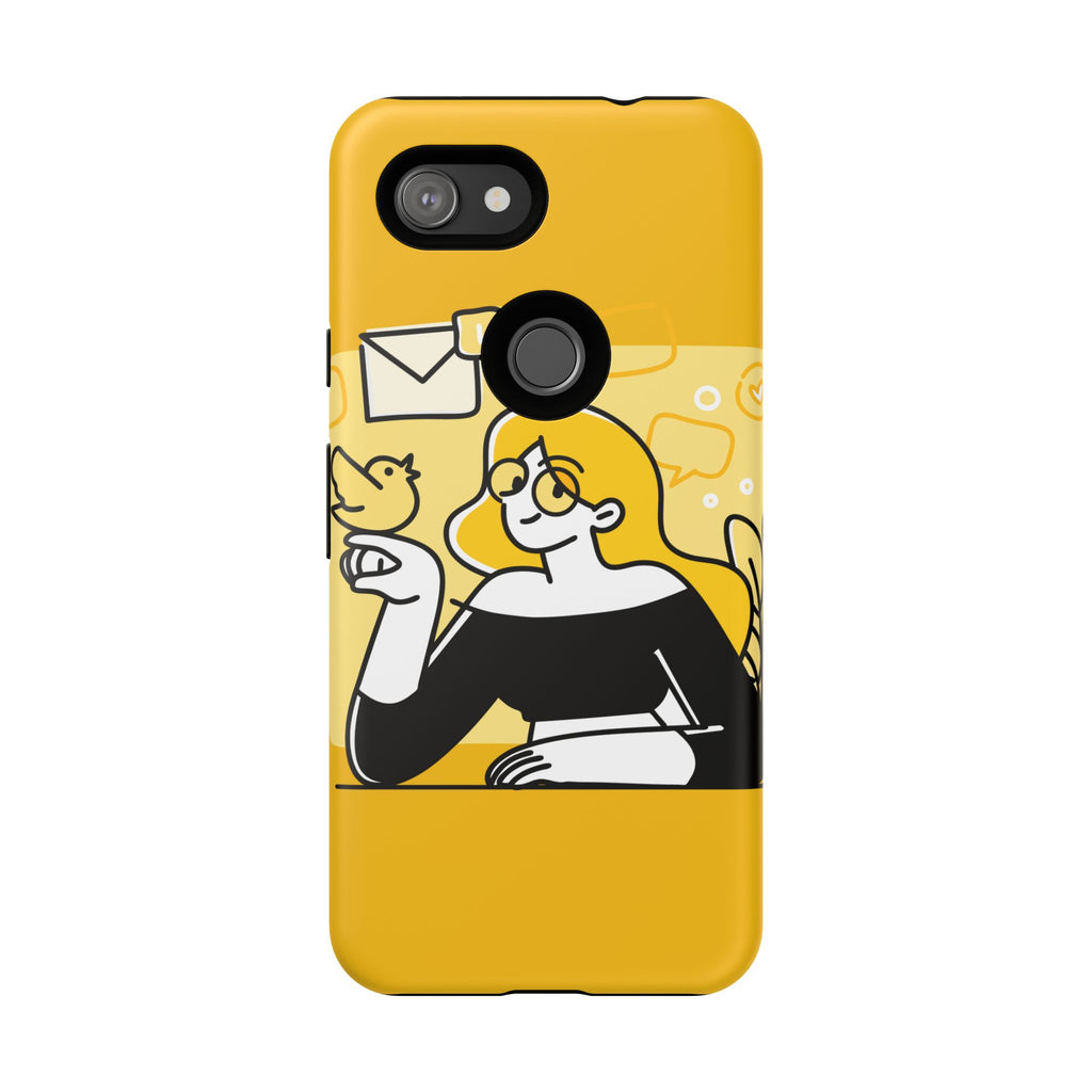 Chic Phone Case with Playful Design, Smartphone Cover, Unique Gift, Trendy Accessory, Eco-Friendly Case