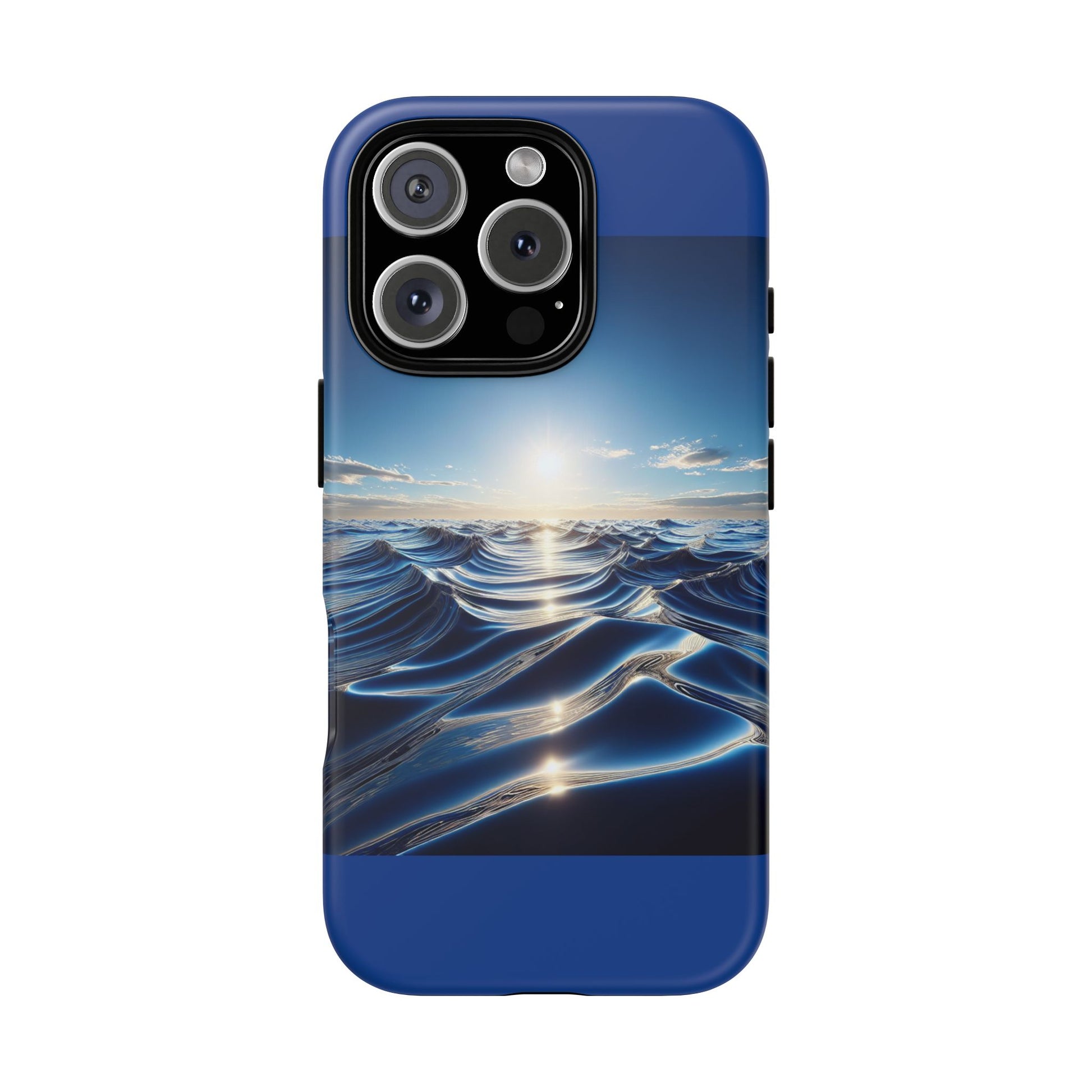 Ocean Wave Phone Case, Tough Phone Cover, Stylish Cell Case, Gift for Beach Lovers, Customizable Phone Accessory