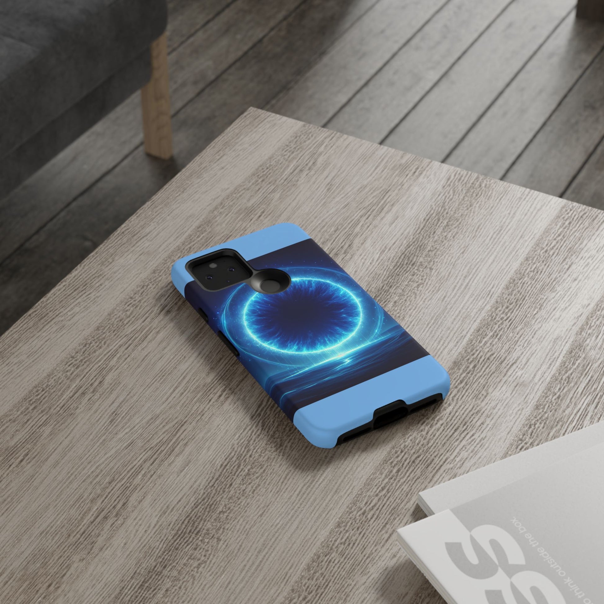 Blue Galaxy Phone Case, Tough Phone Cover, Cosmic Protection Case, Space Design, Gift for Space Lovers