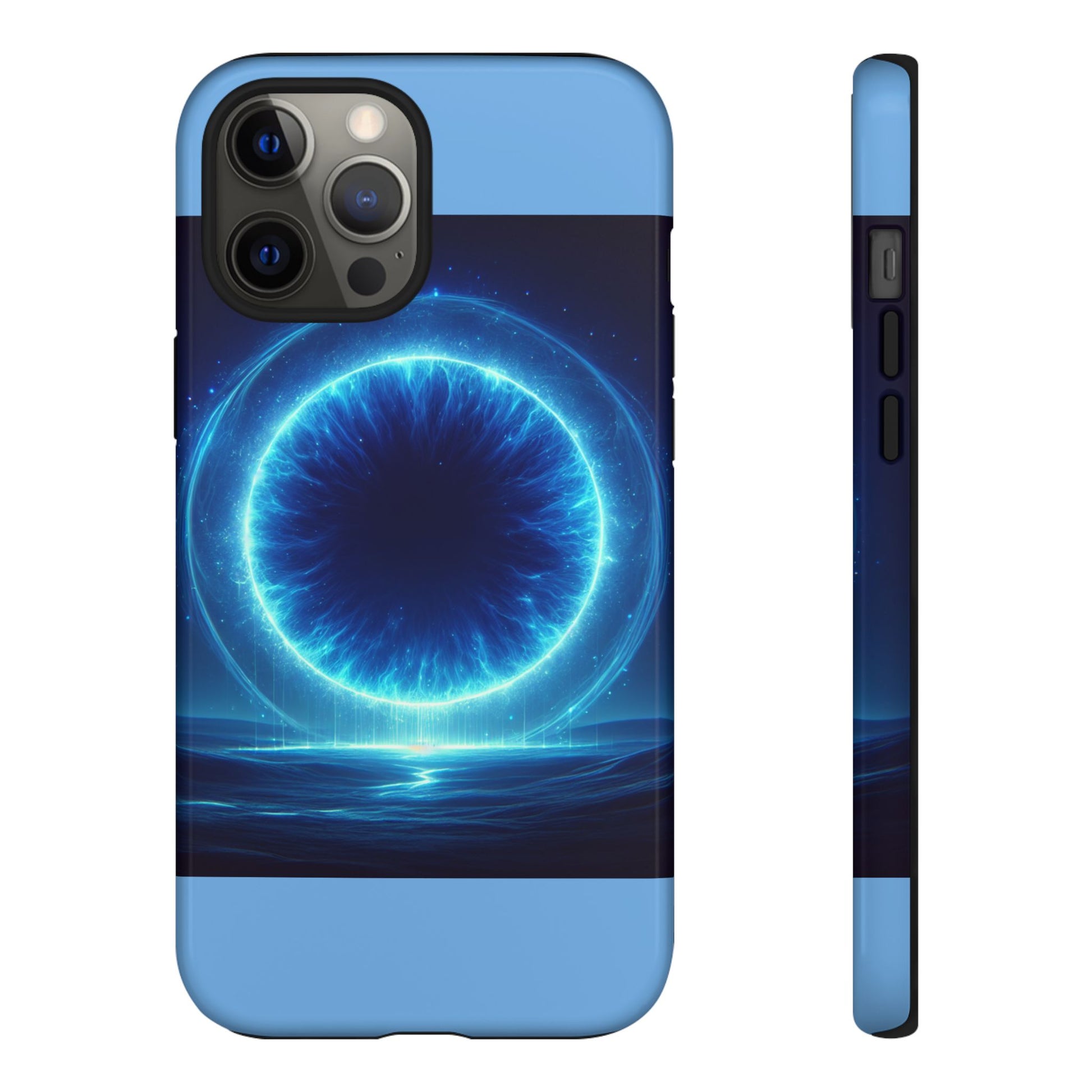 Blue Galaxy Phone Case, Tough Phone Cover, Cosmic Protection Case, Space Design, Gift for Space Lovers