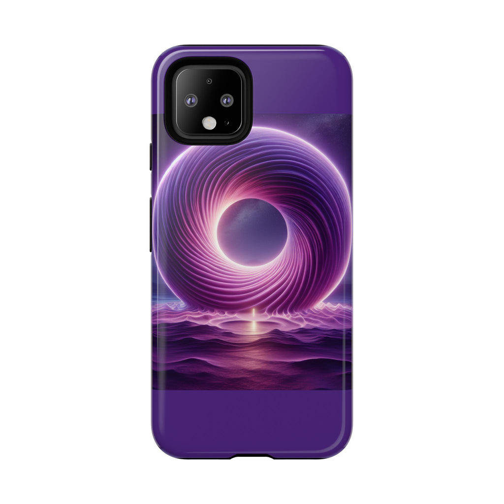 Colorful Phone Case with Swirling Design, Tough Phone Cover, Cosmic Phone Protector, Unique Gift for Tech Lovers, Stylish Smartphone Shell