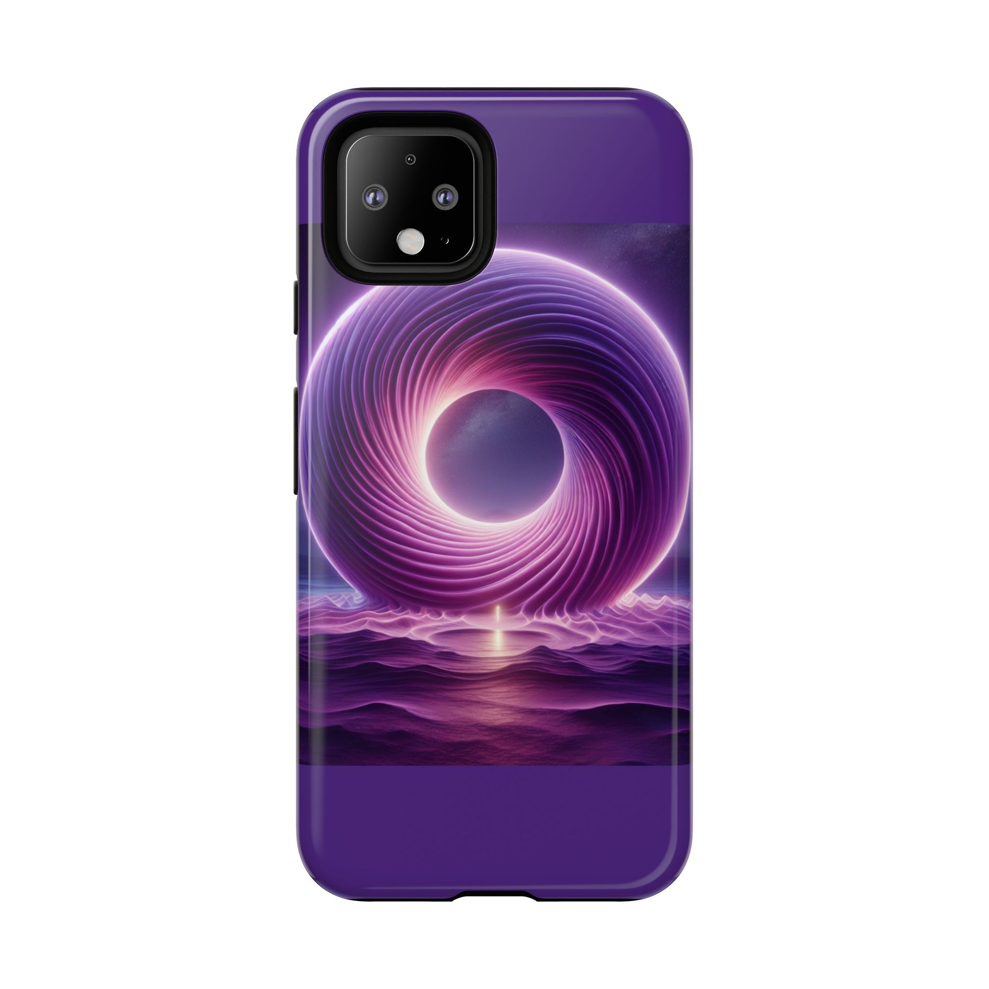 Colorful Phone Case with Swirling Design, Tough Phone Cover, Cosmic Phone Protector, Unique Gift for Tech Lovers, Stylish Smartphone Shell