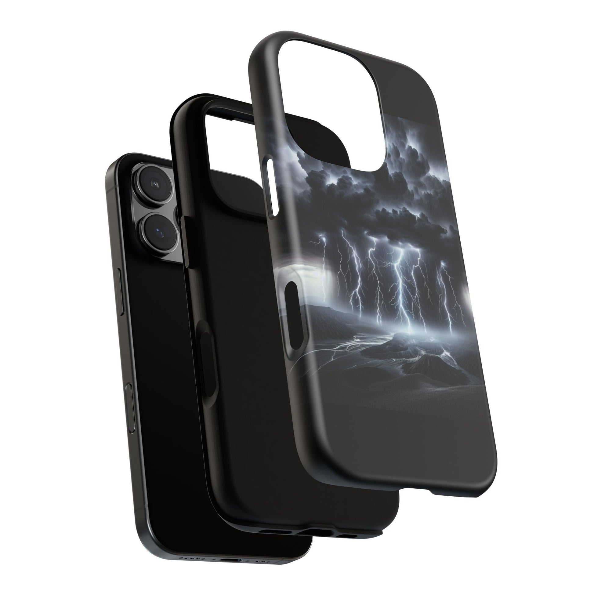 Tough Cases for the Bold: Stormy Thunder Phone Case, Lightning Protection, Durable Cover for Adventurers, Unique Gift for Nature [...]